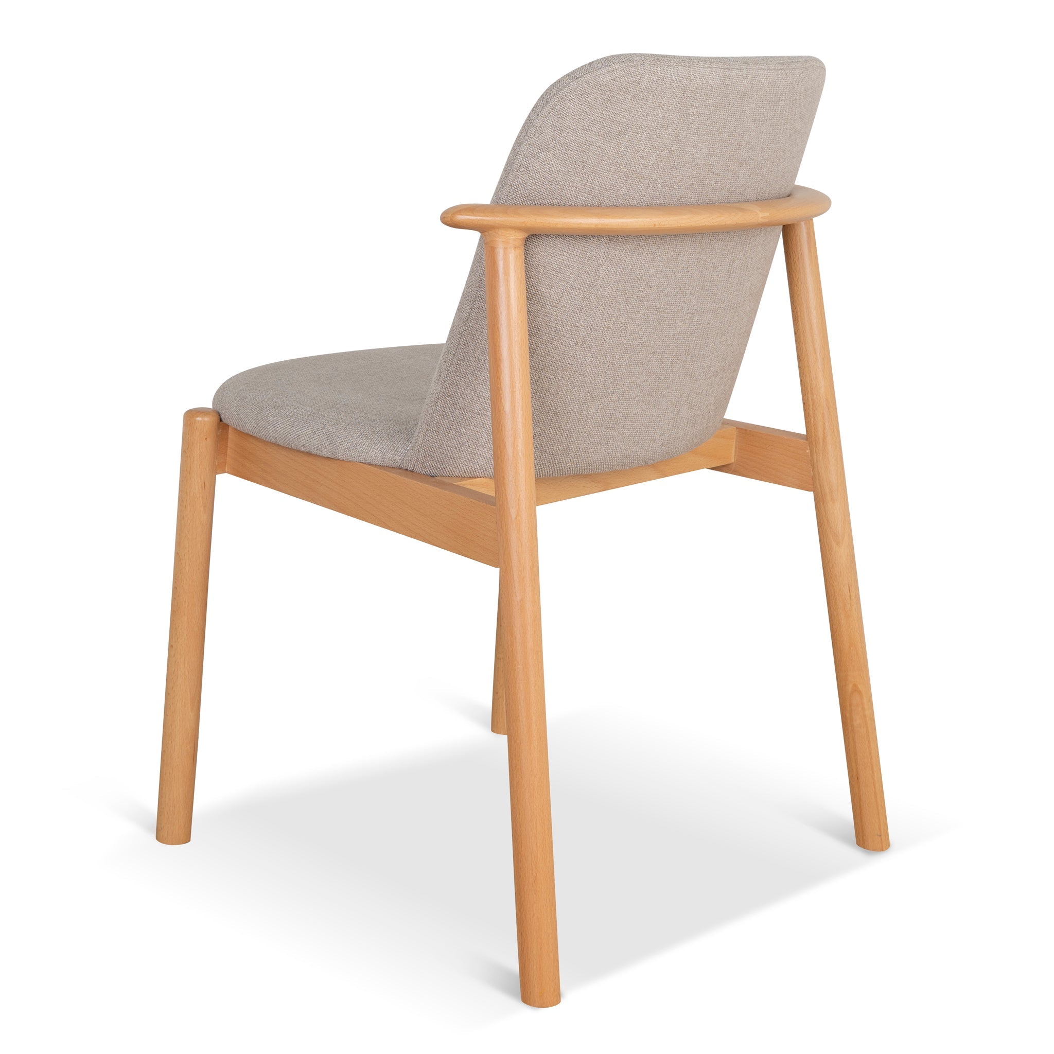 Natural Verona Dining Chair - Grey Seat (Set of 2)