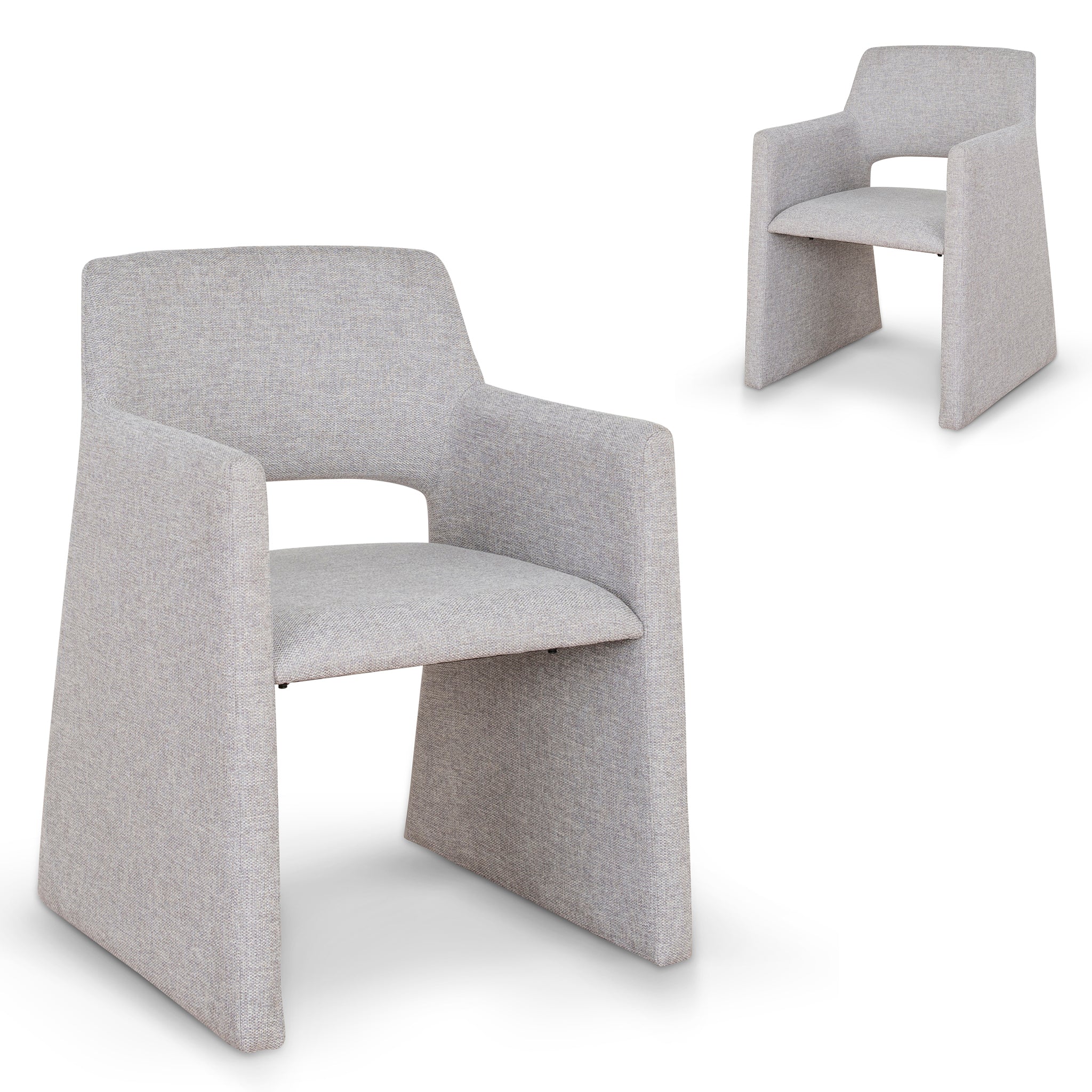 Fabric Verona Dining Chair - Spec Cloud Grey (Set of 2)