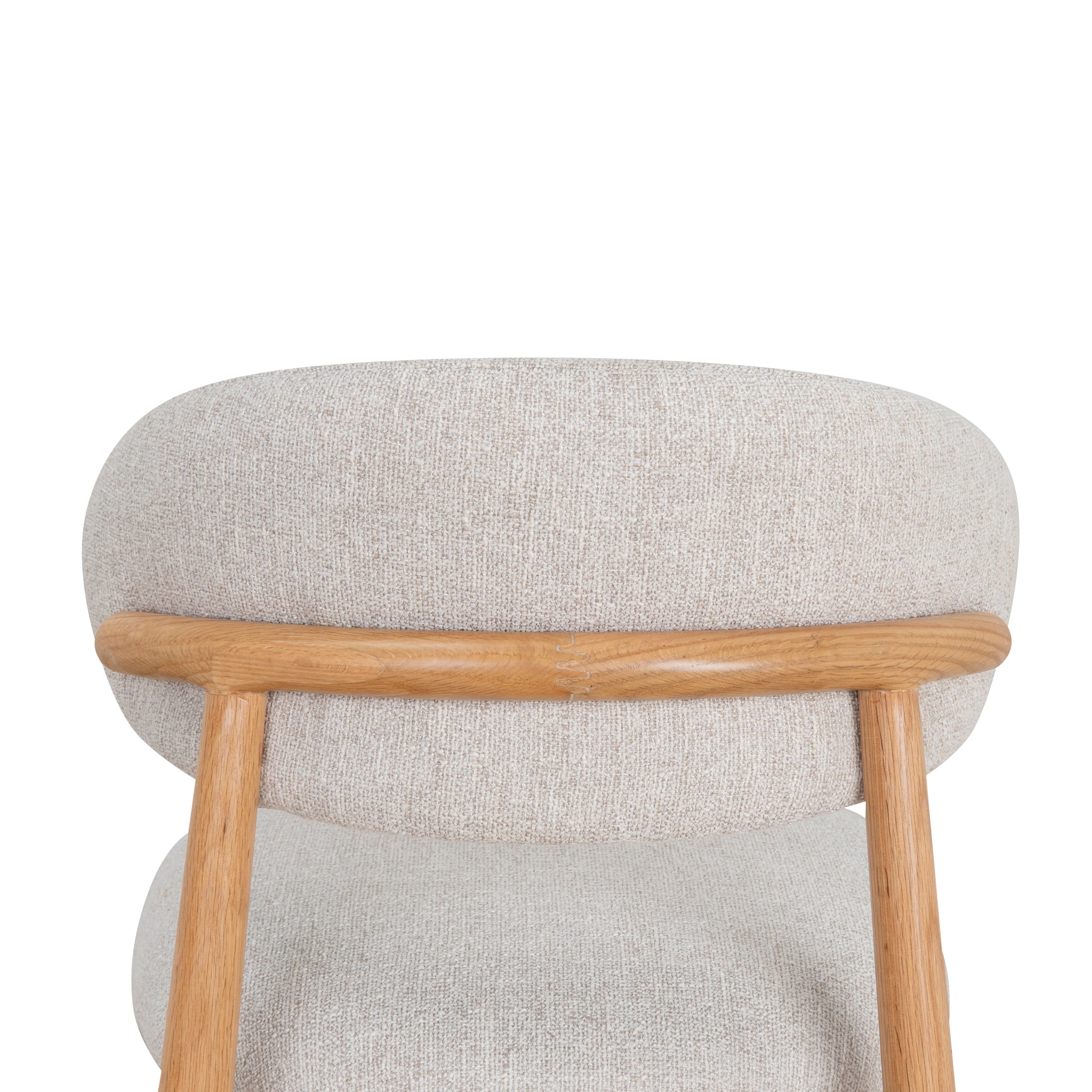 Coastal Beige Verona Dining Chair - Natural Oak