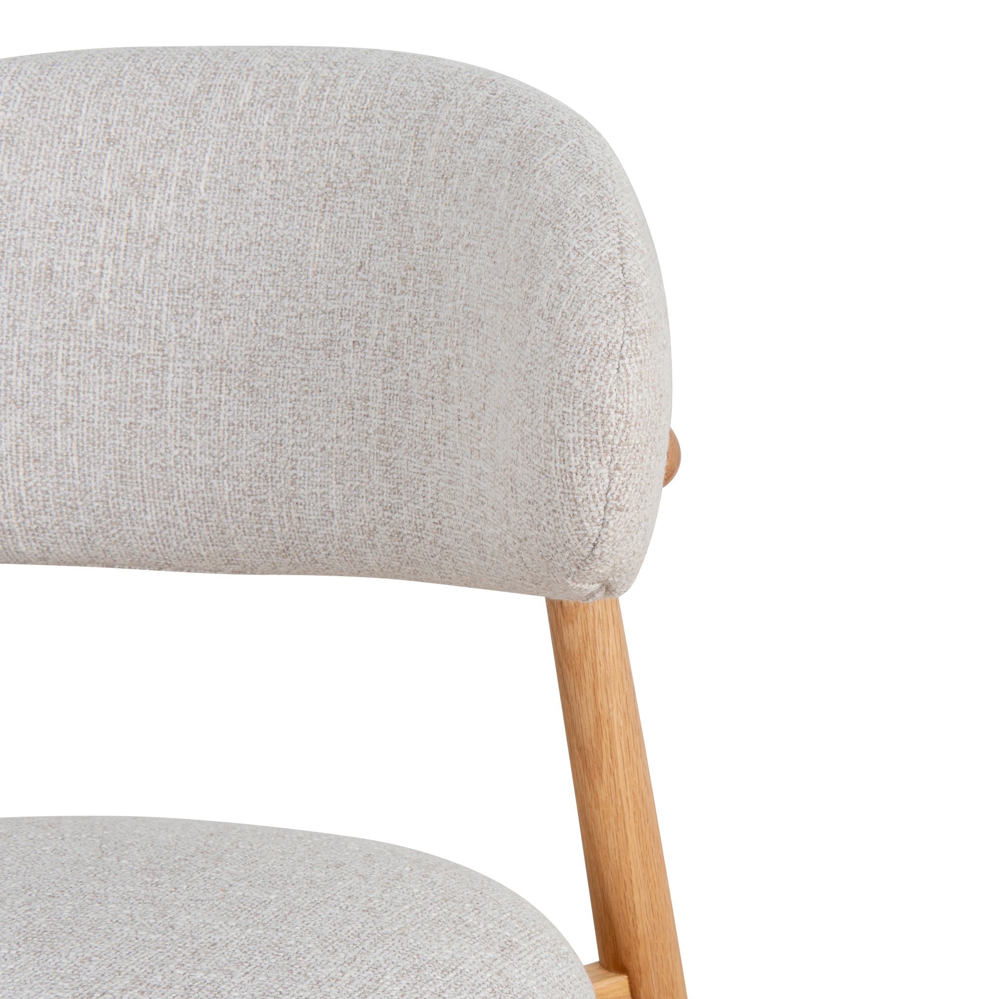 Coastal Beige Verona Dining Chair - Natural Oak