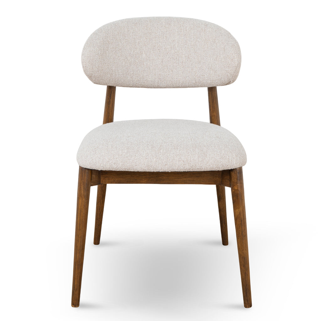Coastal Beige Verona Dining Chair - Walnut