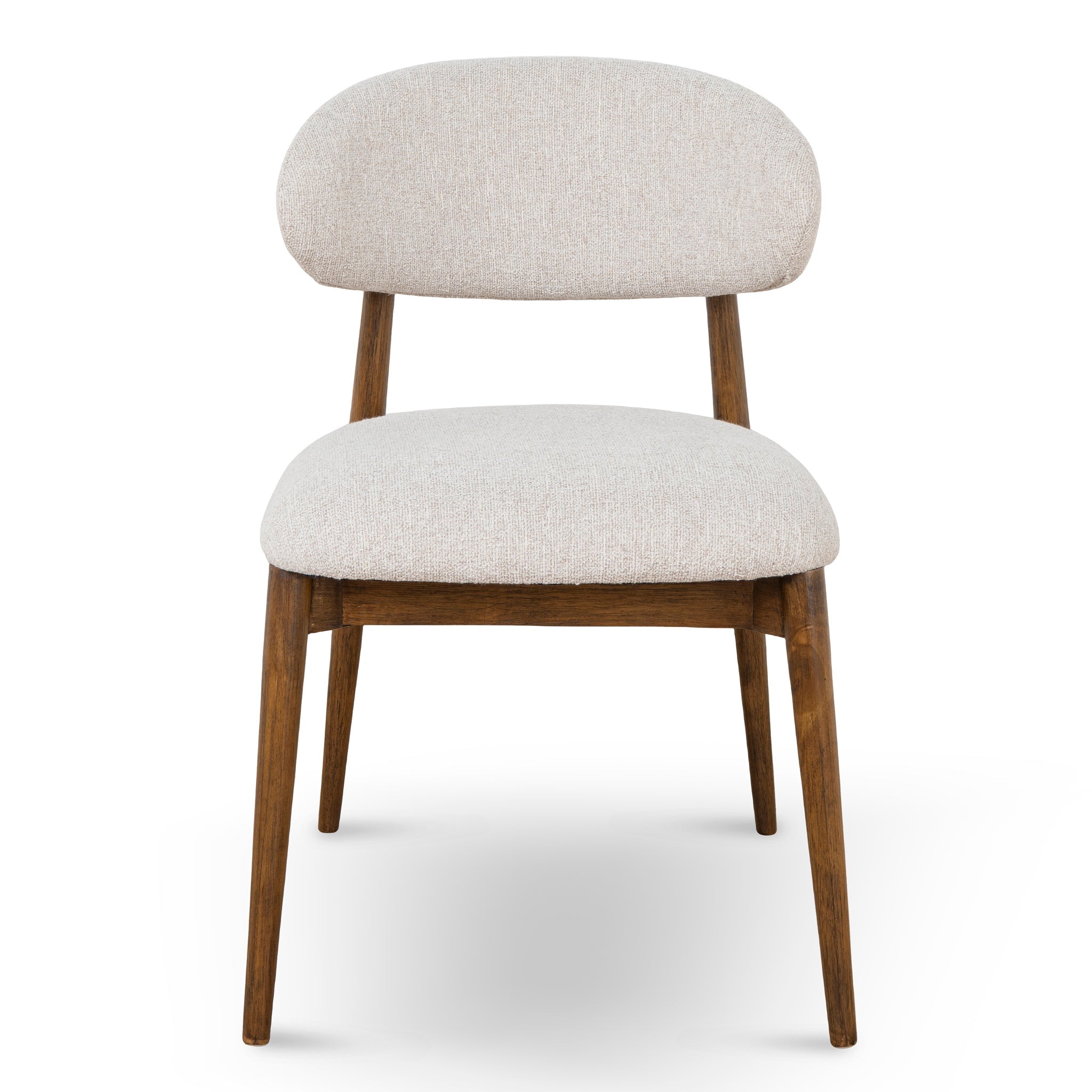 Coastal Beige Verona Dining Chair - Walnut