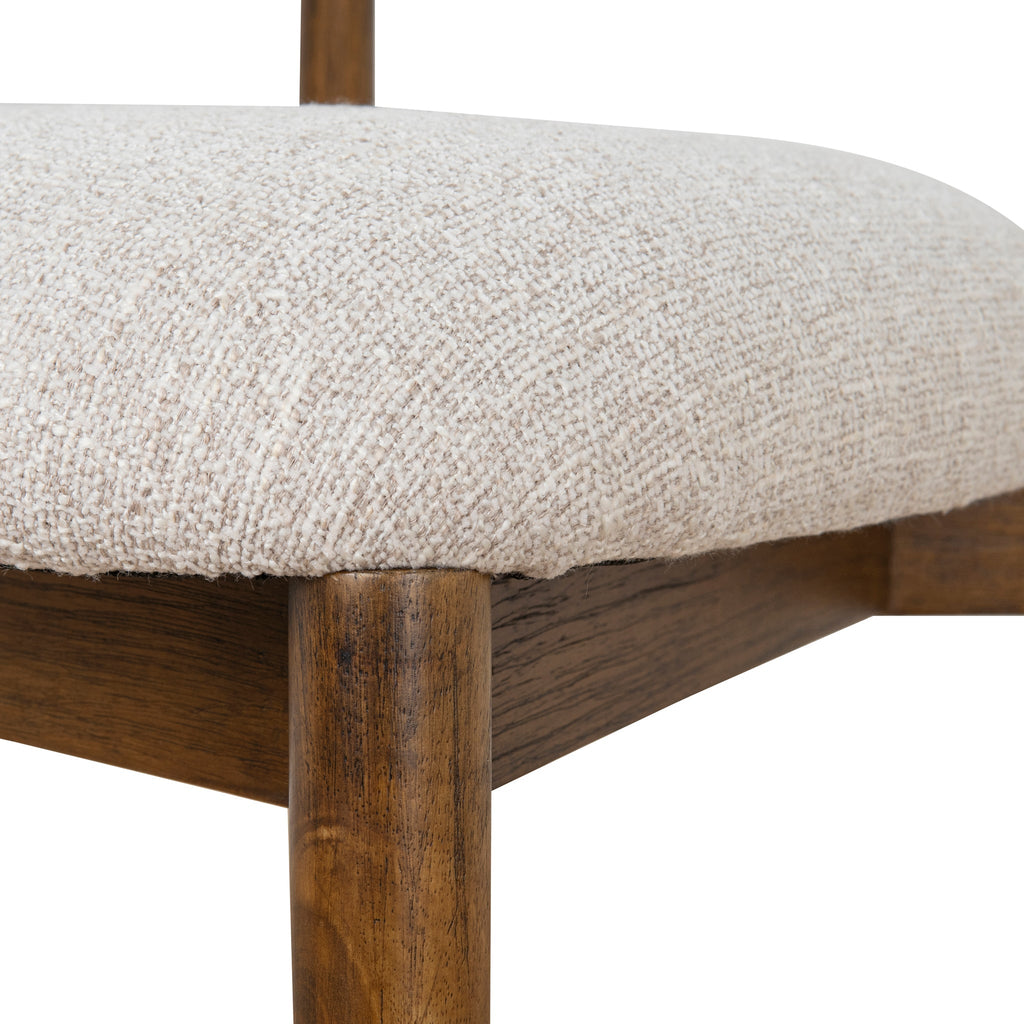 Coastal Beige Verona Dining Chair - Walnut