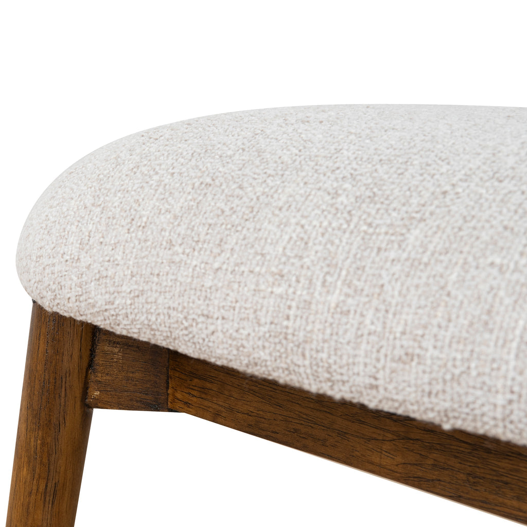 Coastal Beige Verona Dining Chair - Walnut