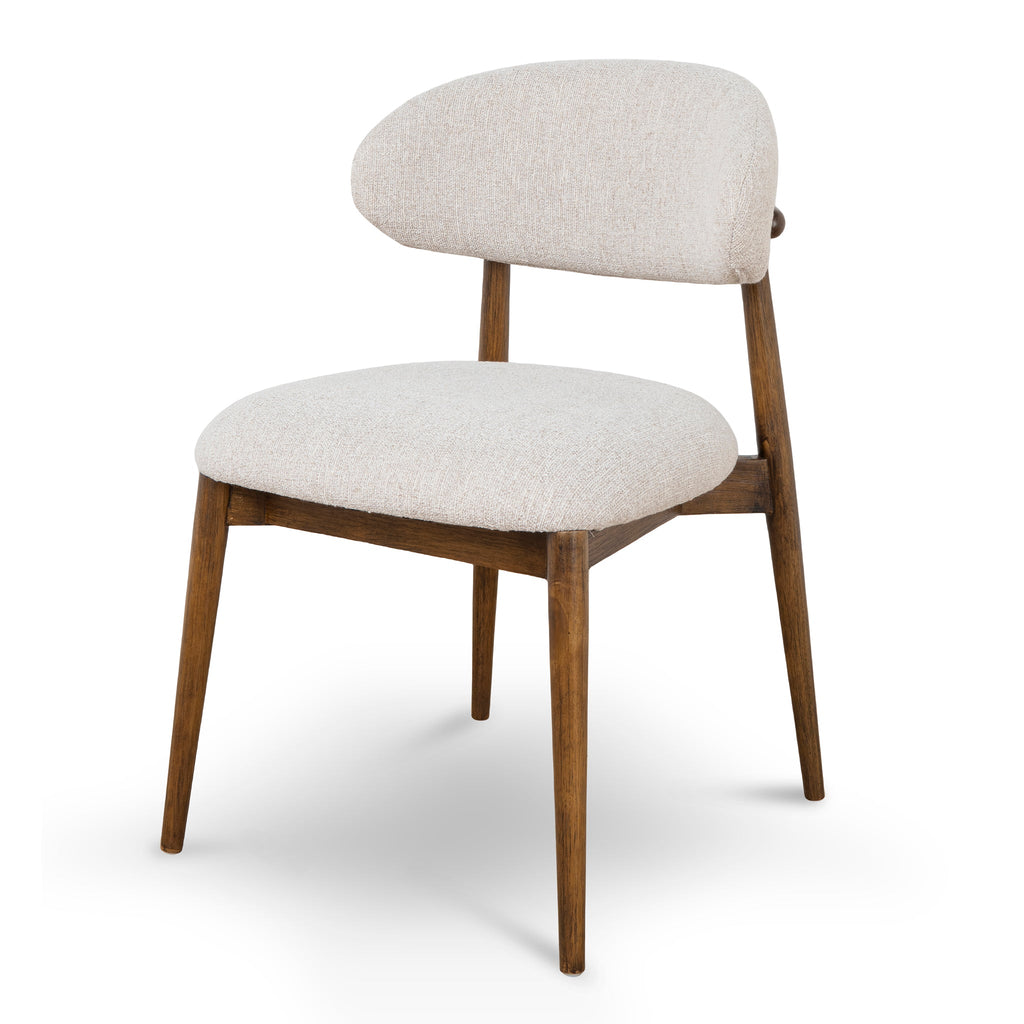 Coastal Beige Verona Dining Chair - Walnut