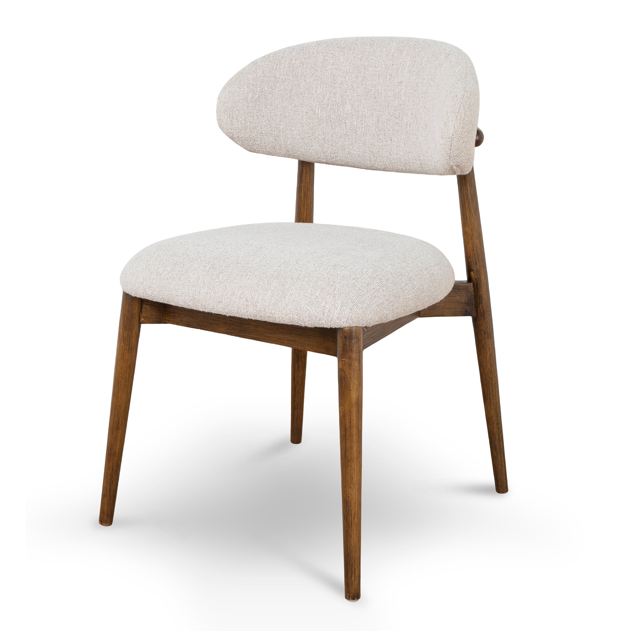Coastal Beige Verona Dining Chair - Walnut