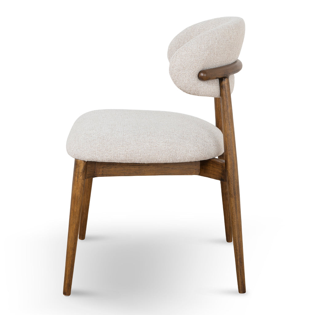 Coastal Beige Verona Dining Chair - Walnut