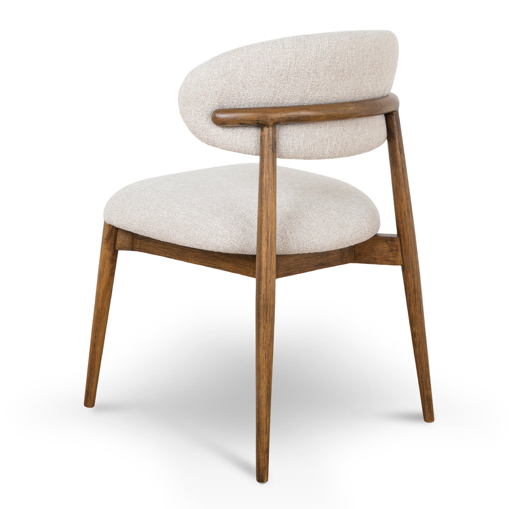Coastal Beige Verona Dining Chair - Walnut