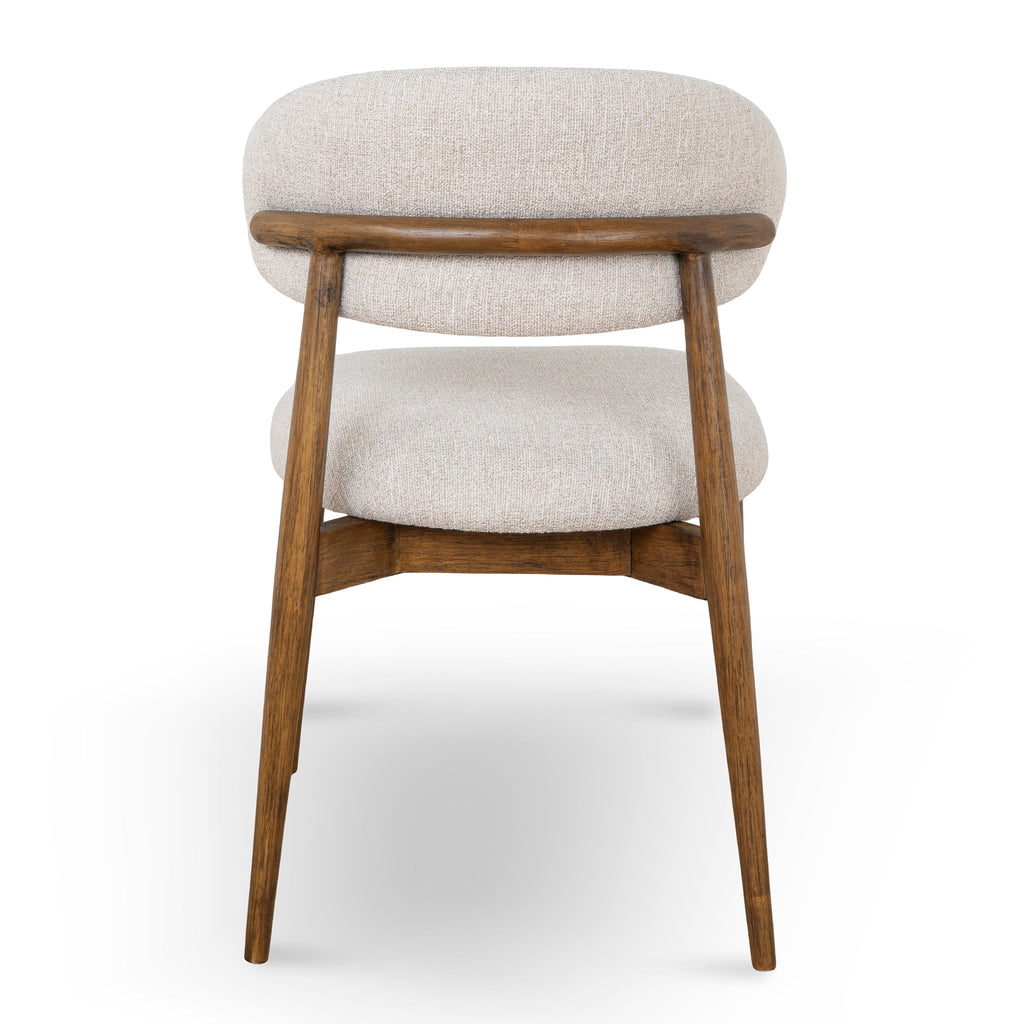 Coastal Beige Verona Dining Chair - Walnut