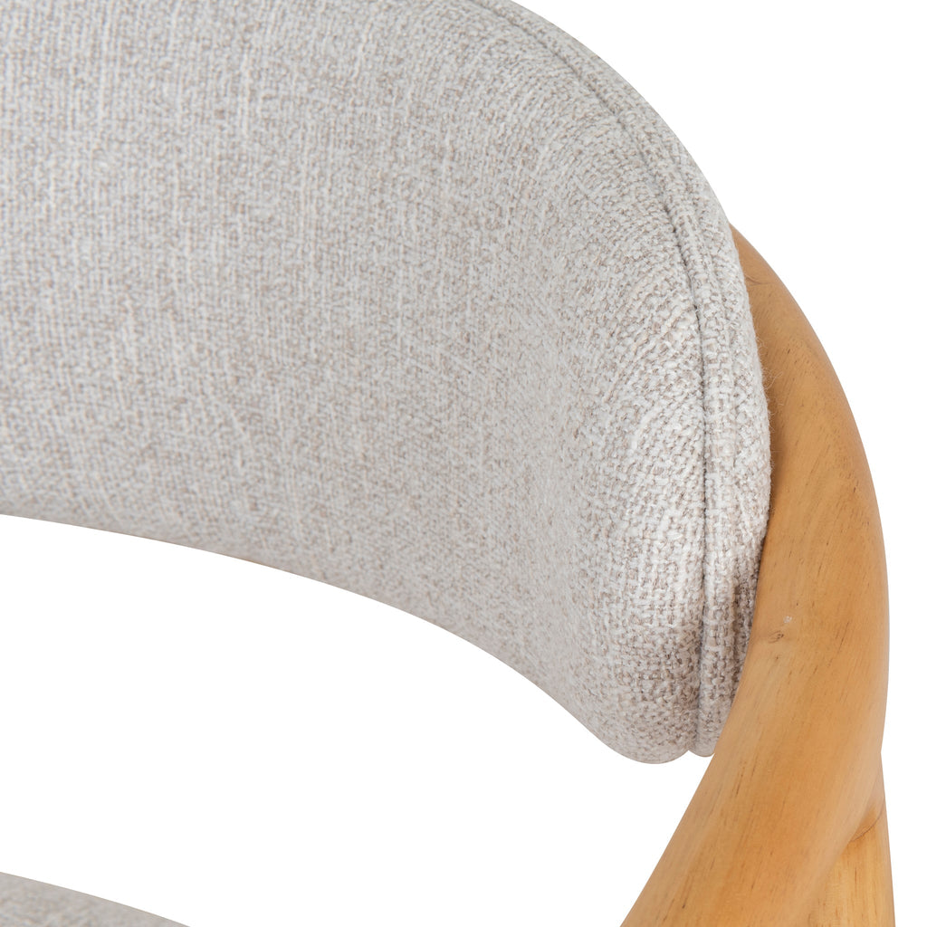 Coastal Beige Verona Dining Chair - Natural