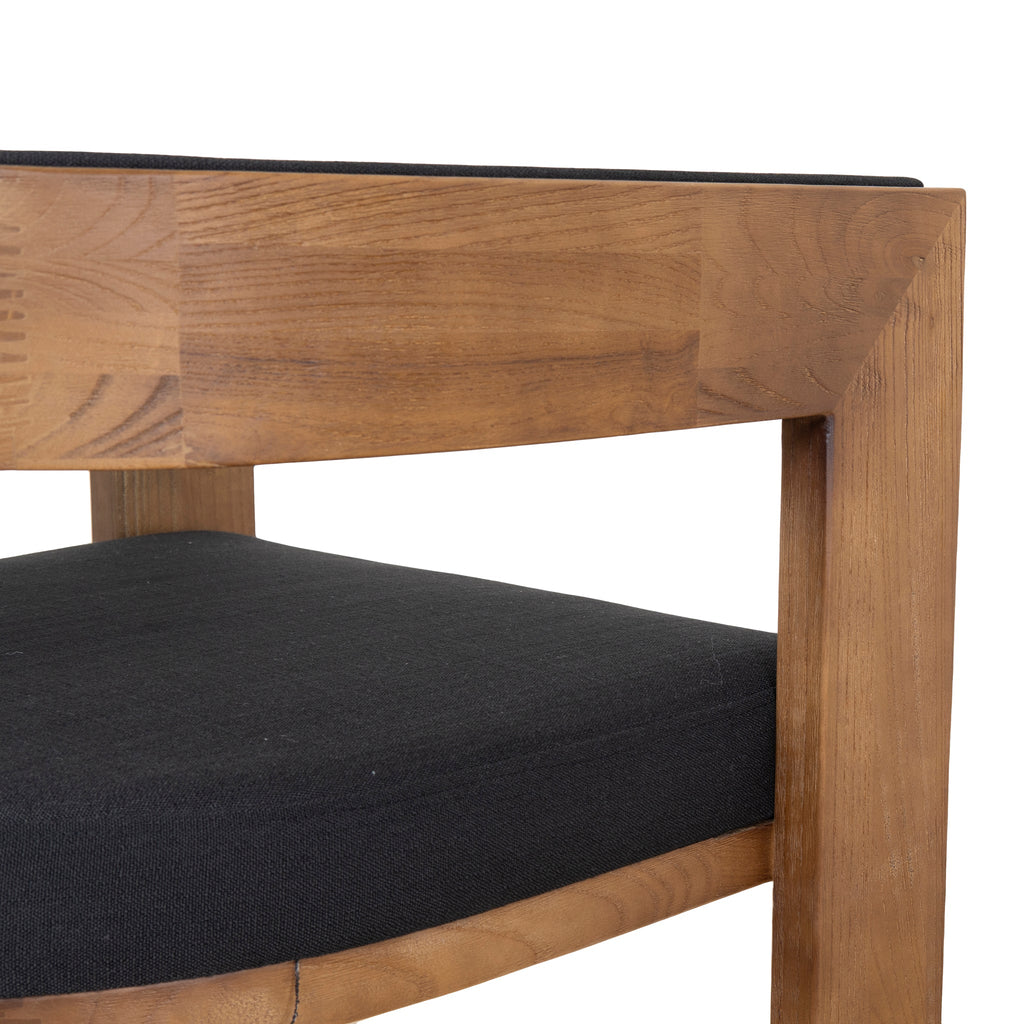 Brown ELM Verona Dining Chair - Black (Set of 2)