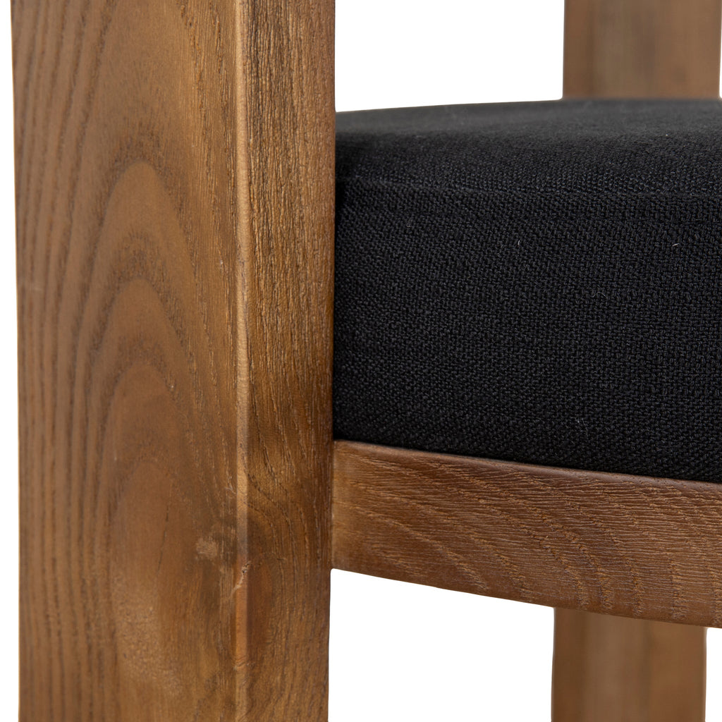 Brown ELM Verona Dining Chair - Black (Set of 2)