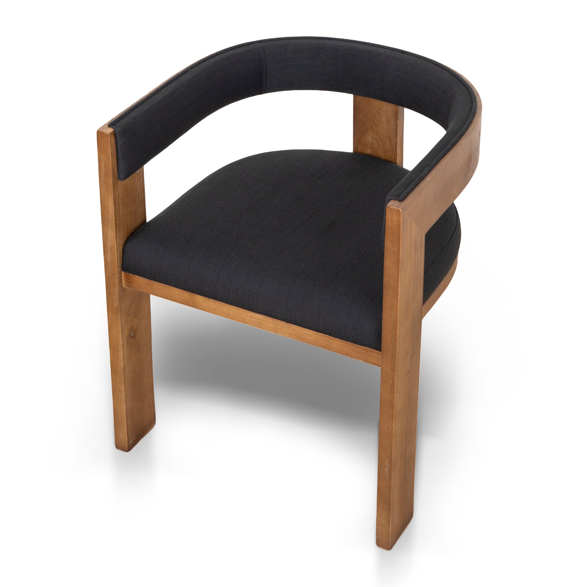 Brown ELM Verona Dining Chair - Black (Set of 2)
