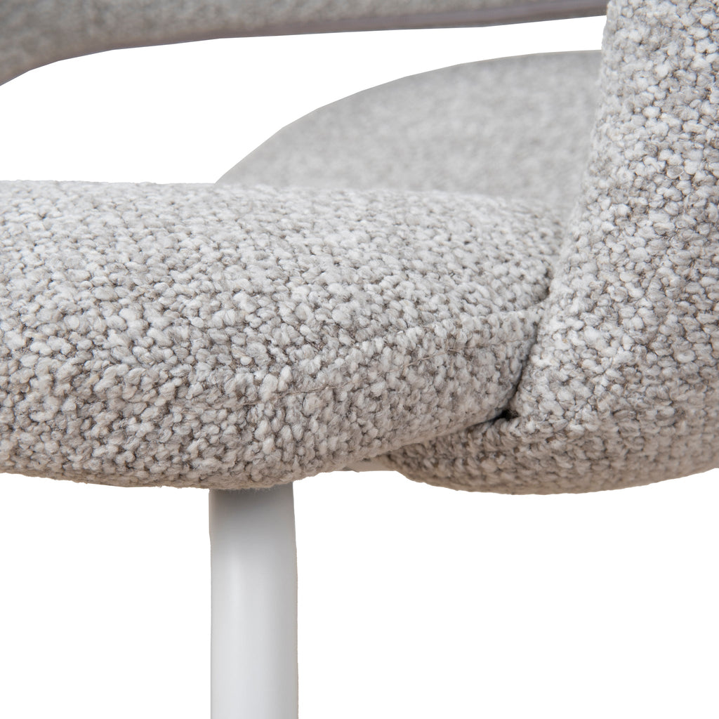 White Verona Dining Chair - Clay Grey (Set of 2)