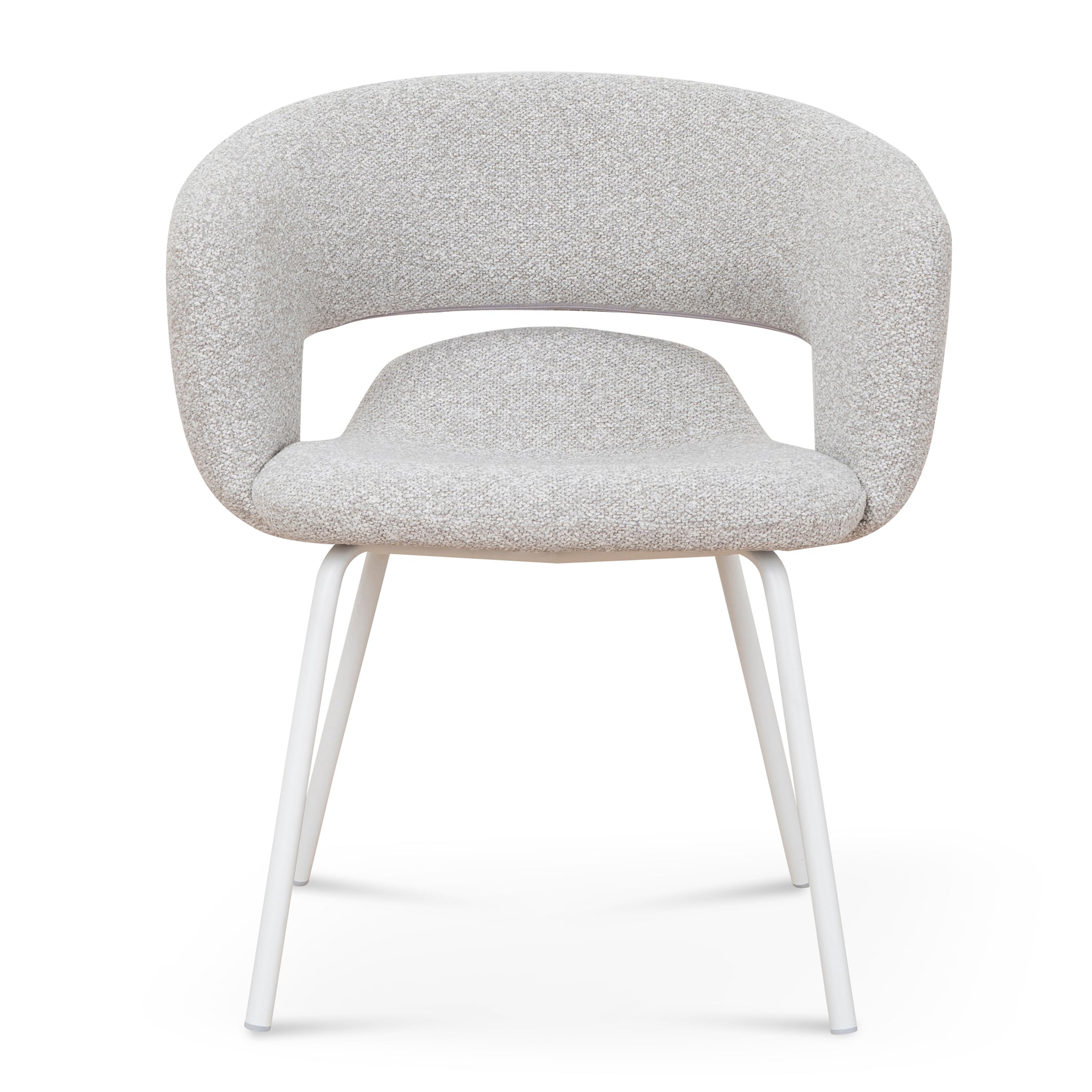 White Verona Dining Chair - Clay Grey (Set of 2)