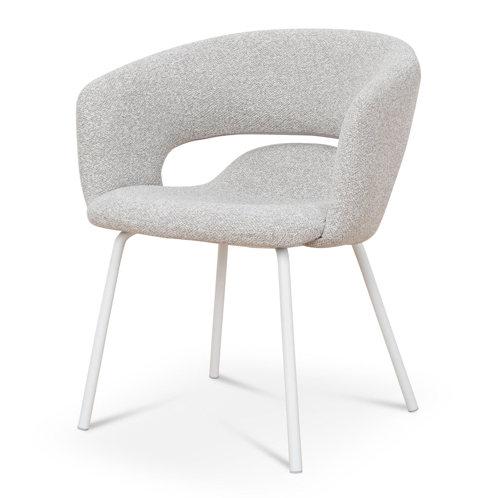 White Verona Dining Chair - Clay Grey (Set of 2)