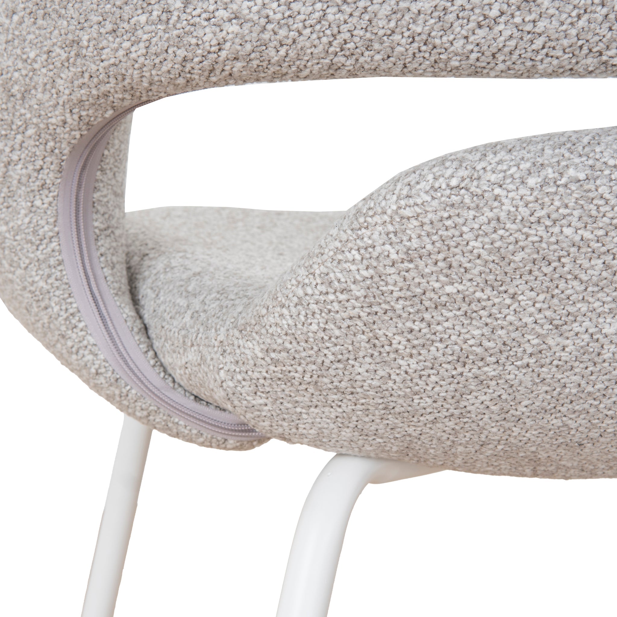 White Verona Dining Chair - Clay Grey (Set of 2)