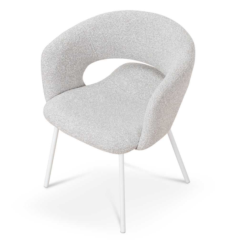 White Verona Dining Chair - Clay Grey (Set of 2)
