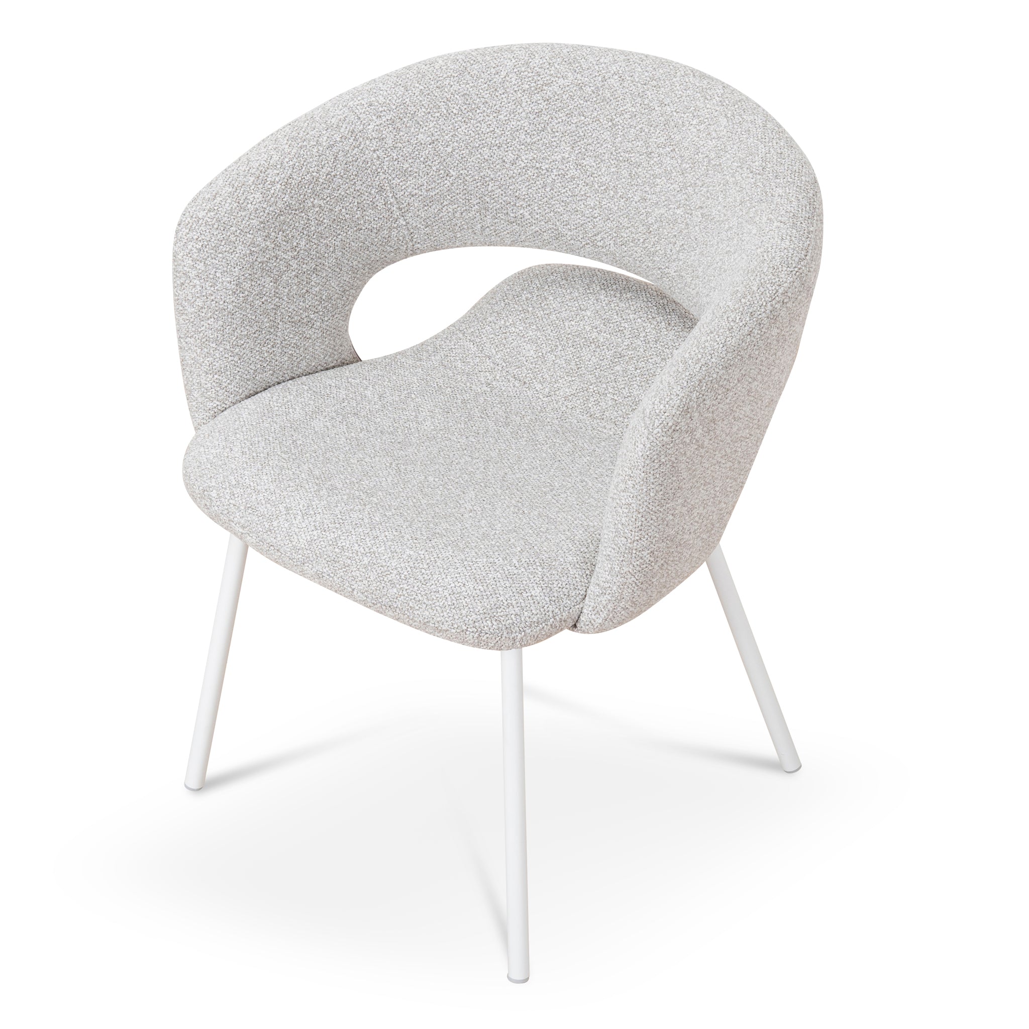 White Verona Dining Chair - Clay Grey (Set of 2)