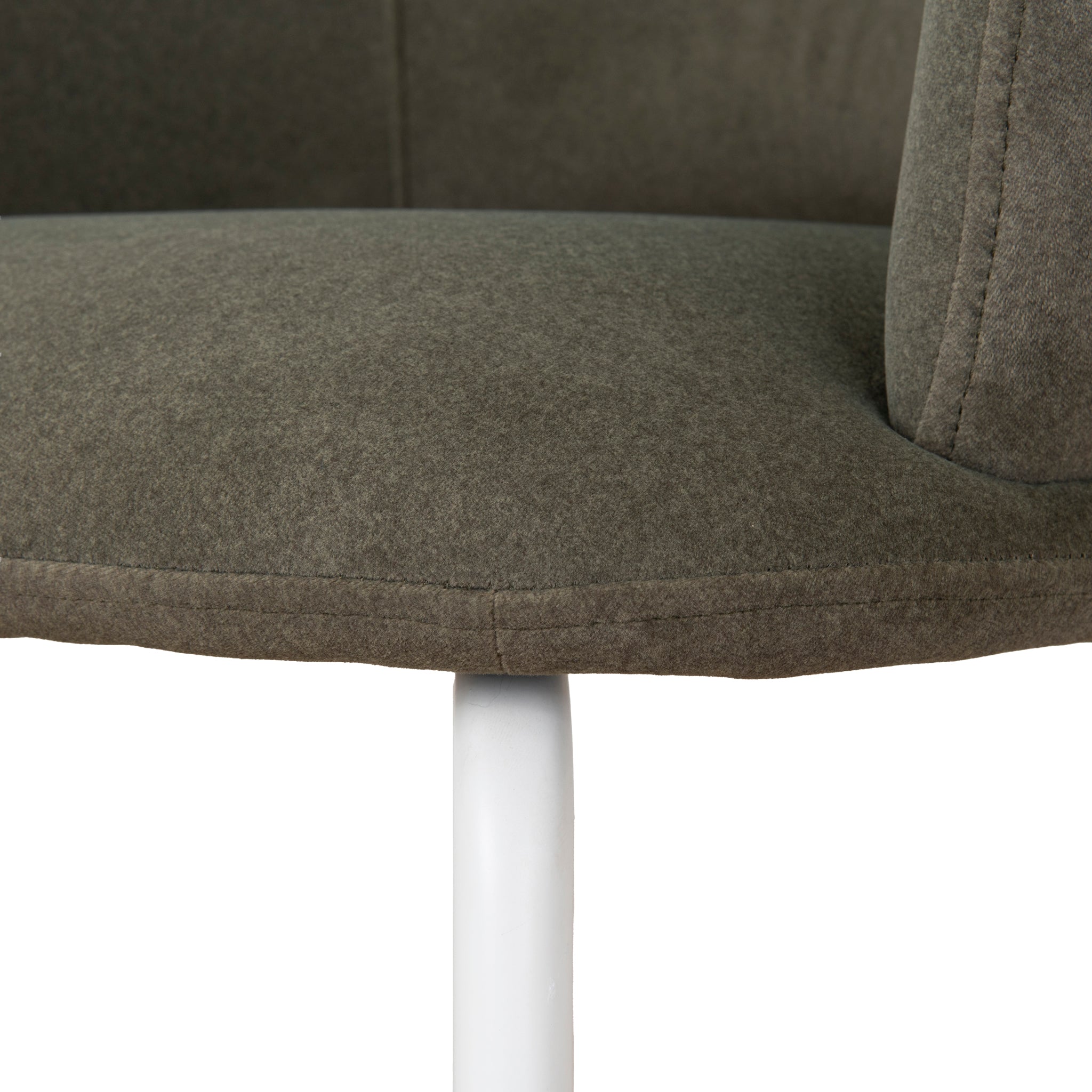 White Verona Dining Chair - Dark Moss Green (Set of 2)