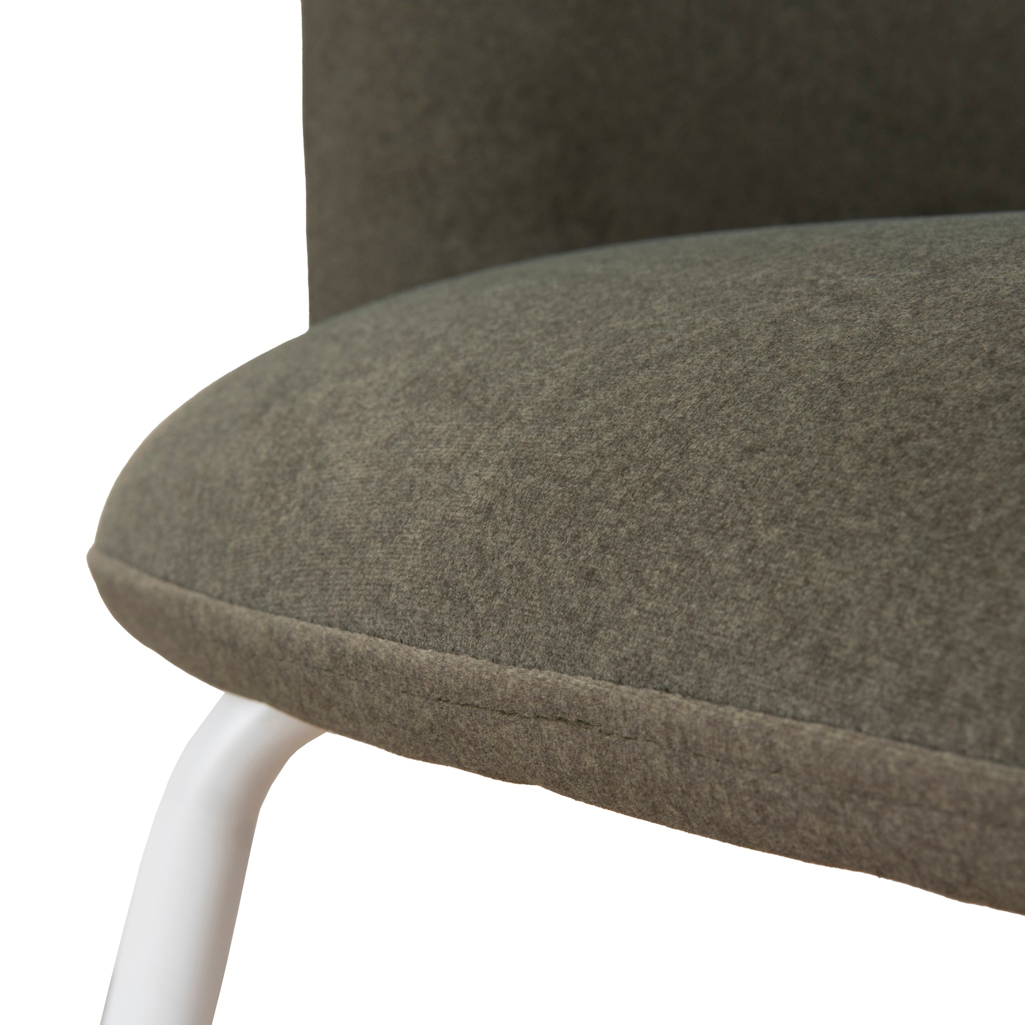White Verona Dining Chair - Dark Moss Green (Set of 2)