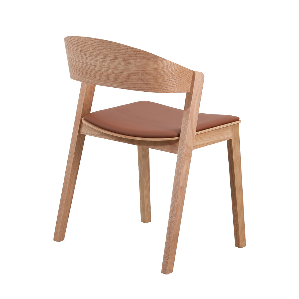 Natural Verona Dining Chair - Brown Seat (Set of 2)