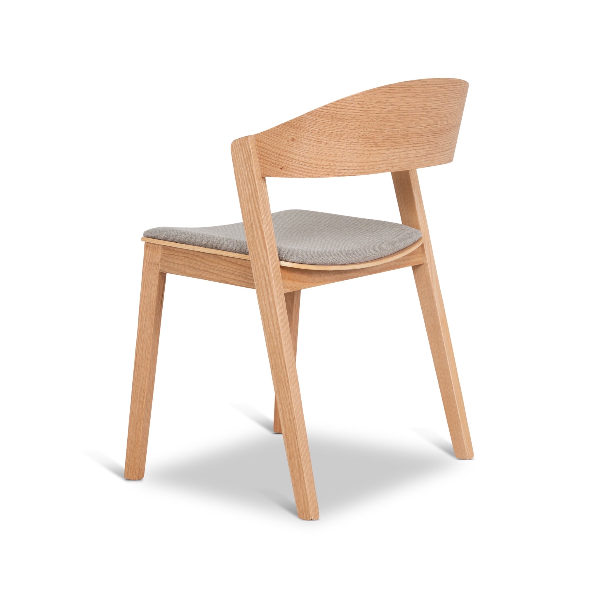 Natural Verona Dining Chair - Grey Seat (Set of 2)