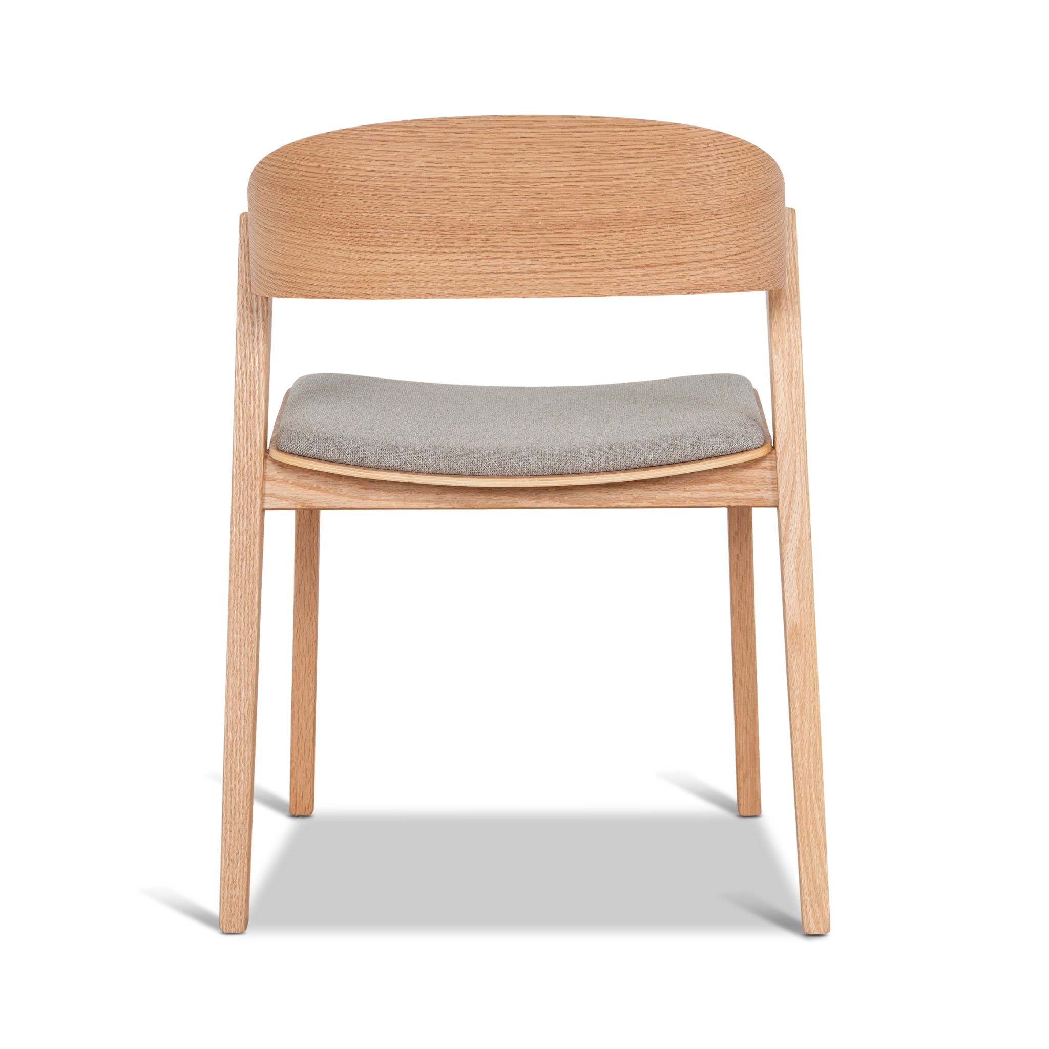 Natural Verona Dining Chair - Grey Seat (Set of 2)