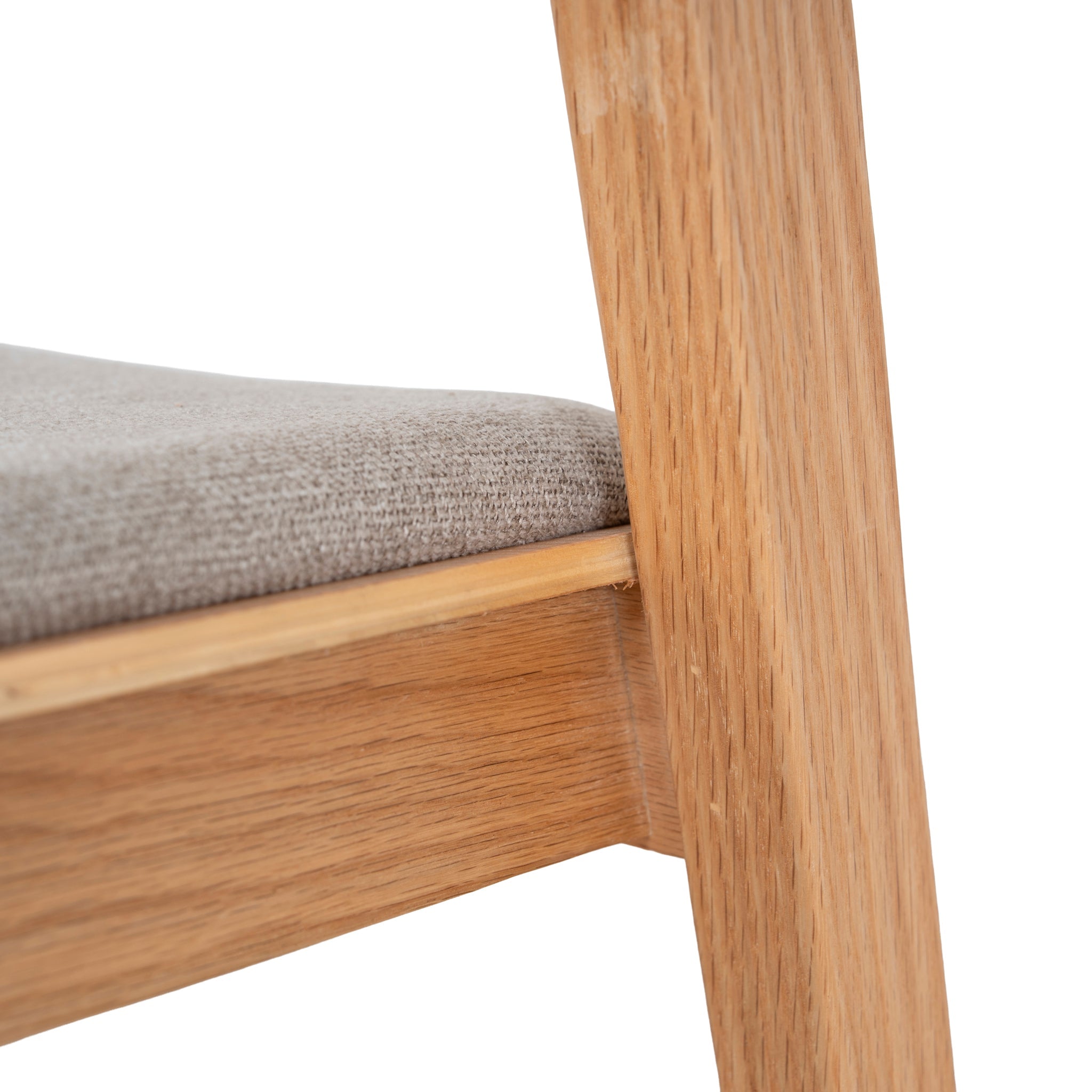 Natural Verona Dining Chair - Grey Seat (Set of 2)
