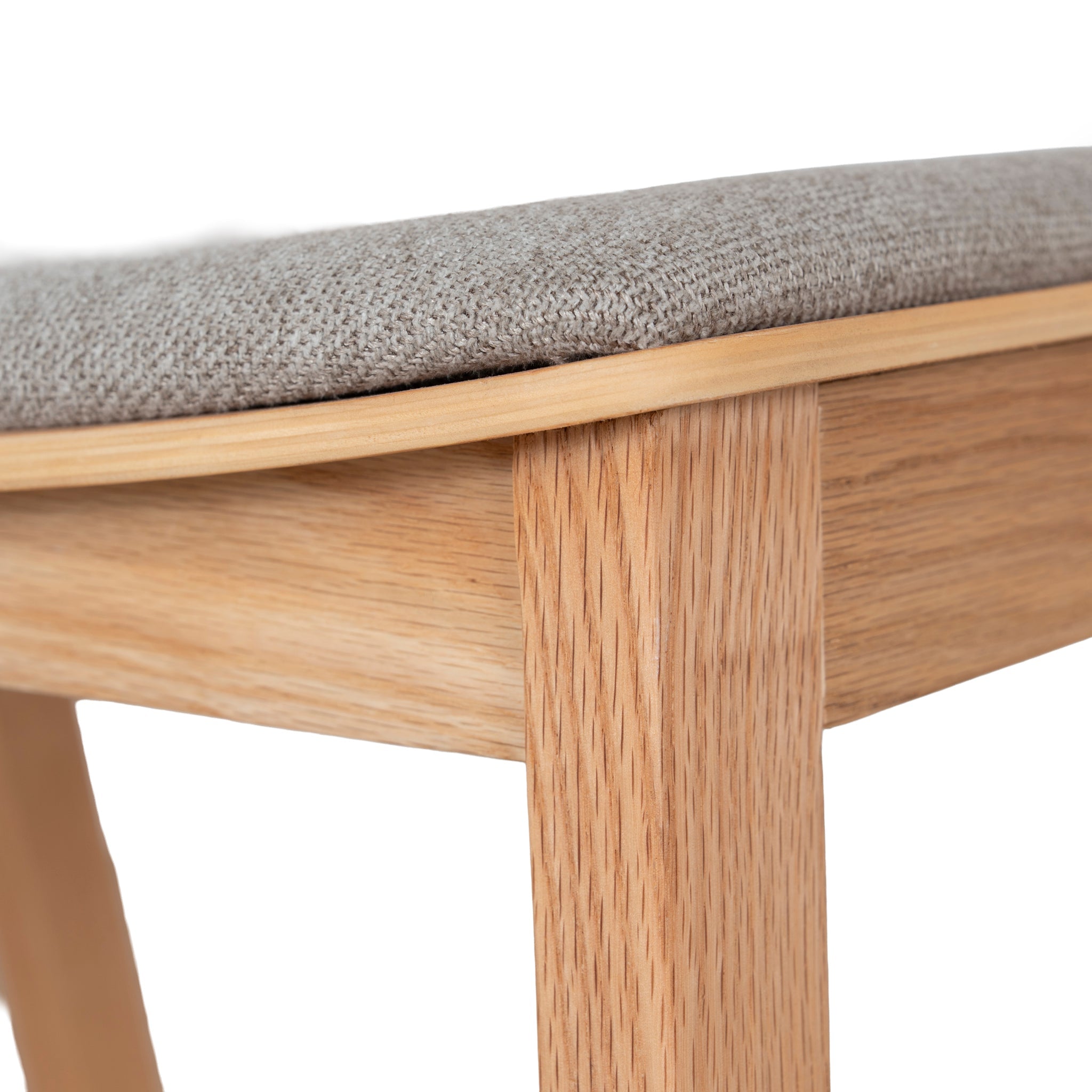 Natural Verona Dining Chair - Grey Seat (Set of 2)