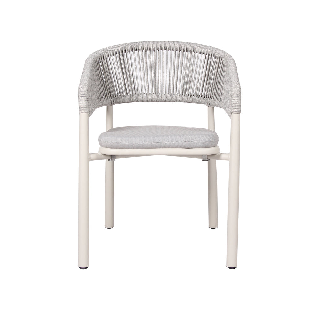 Sand White Outdoor Verona Dining Chair - Light Grey (Set of 2)