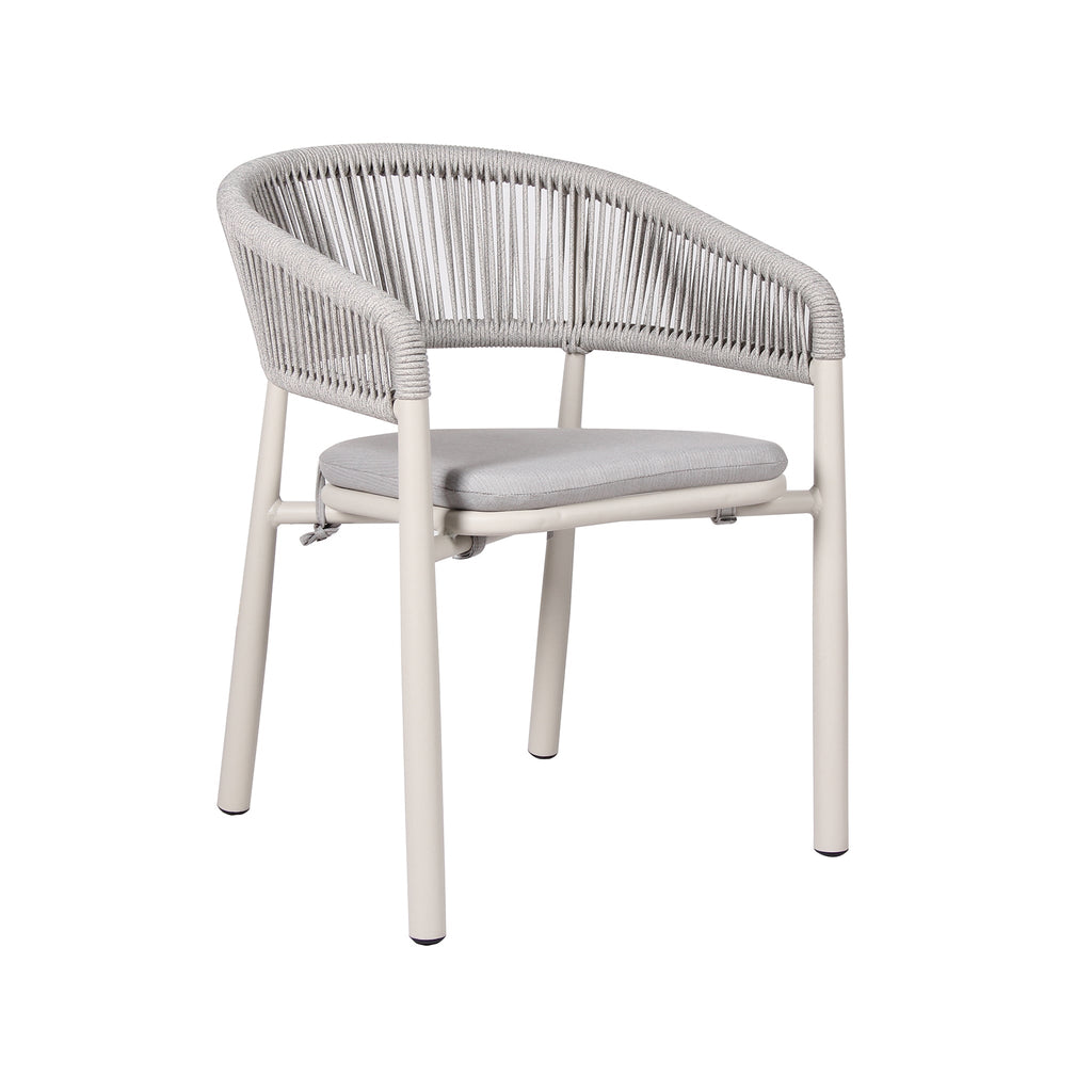 Sand White Outdoor Verona Dining Chair - Light Grey (Set of 2)