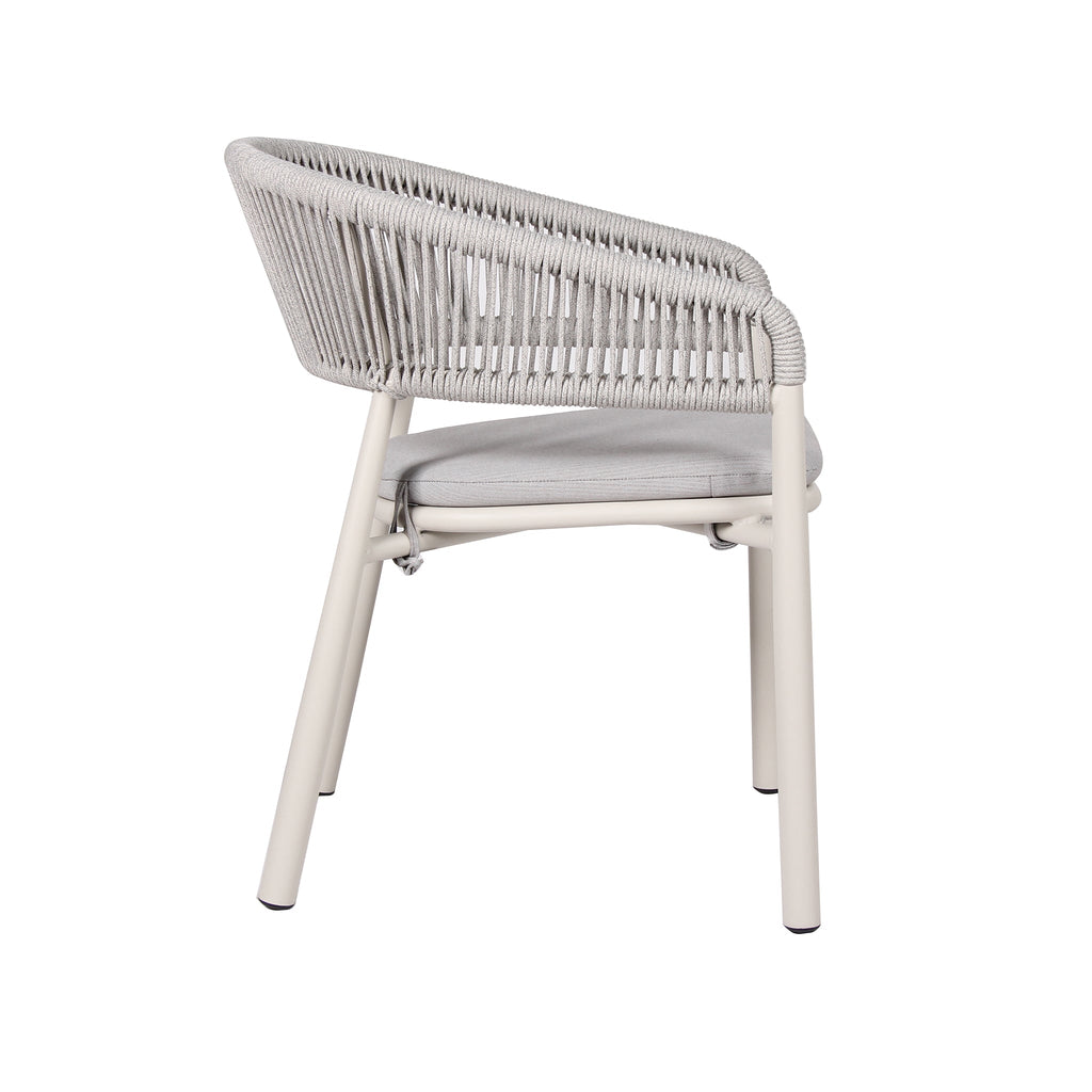 Sand White Outdoor Verona Dining Chair - Light Grey (Set of 2)