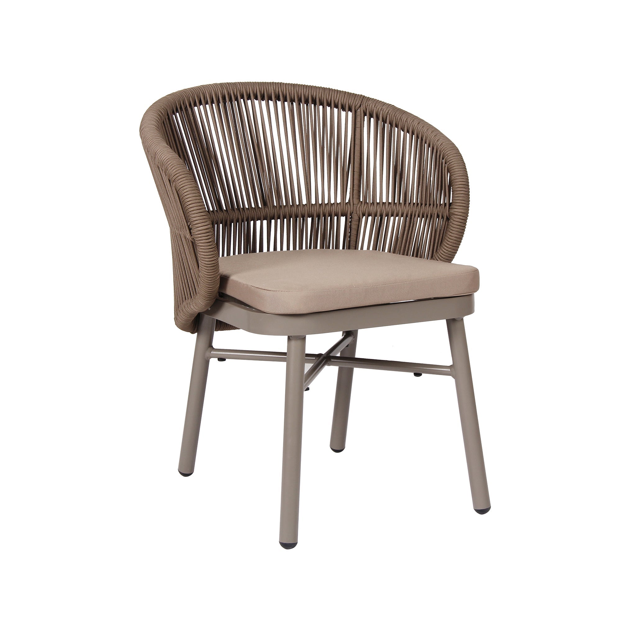 Beige Outdoor Verona Dining Chair - Brown (Set of 2)