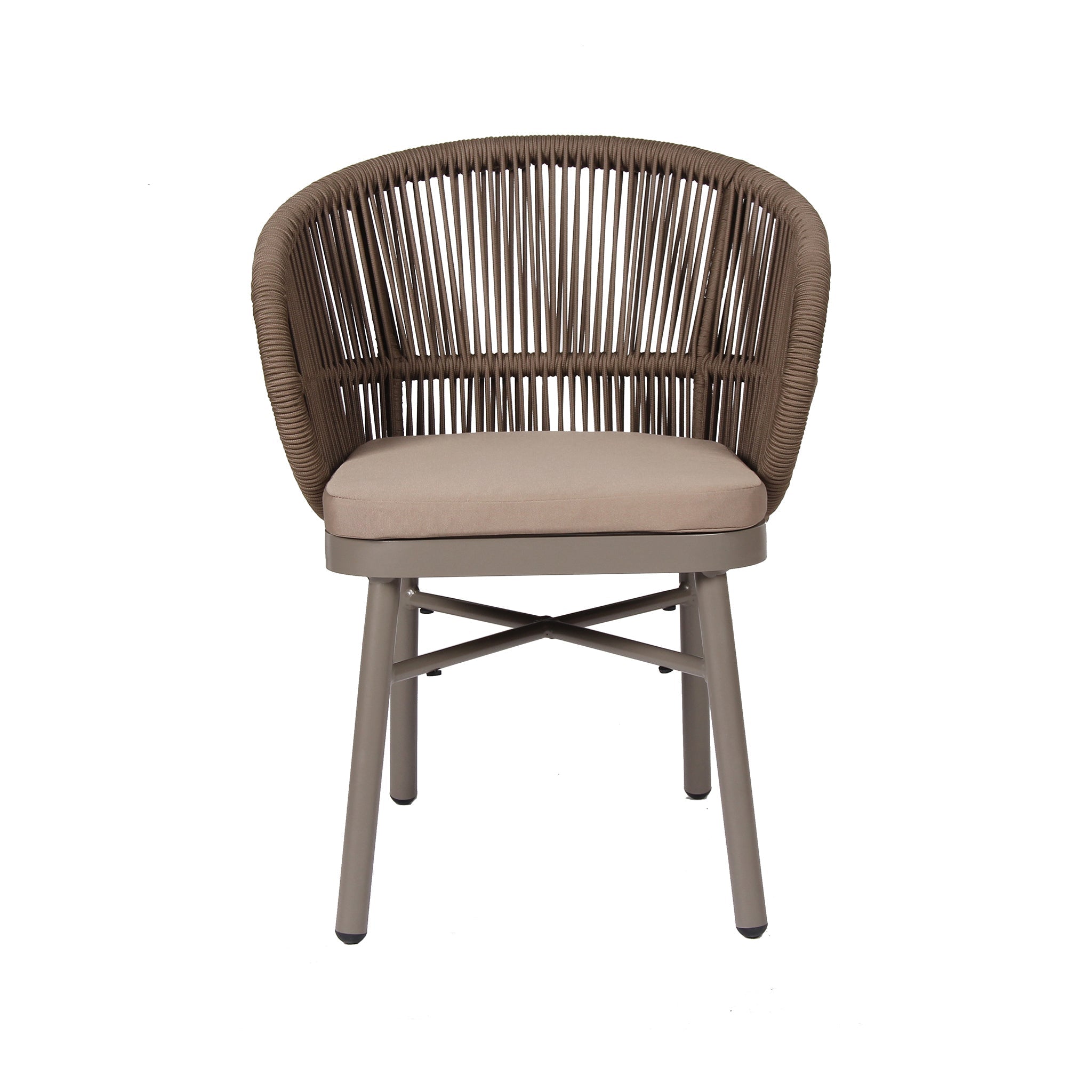 Beige Outdoor Verona Dining Chair - Brown (Set of 2)