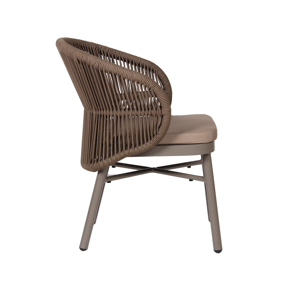 Beige Outdoor Verona Dining Chair - Brown (Set of 2)