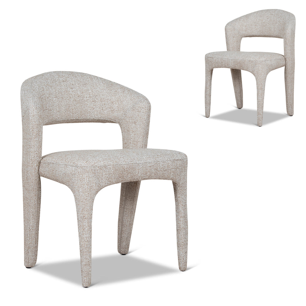 Verona Dining Chair - Pale Beige (Set of 2)