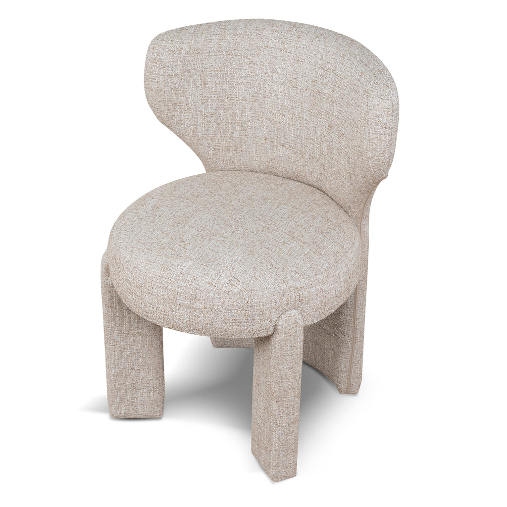 Fabric Verona Dining Chair - Pale Beige