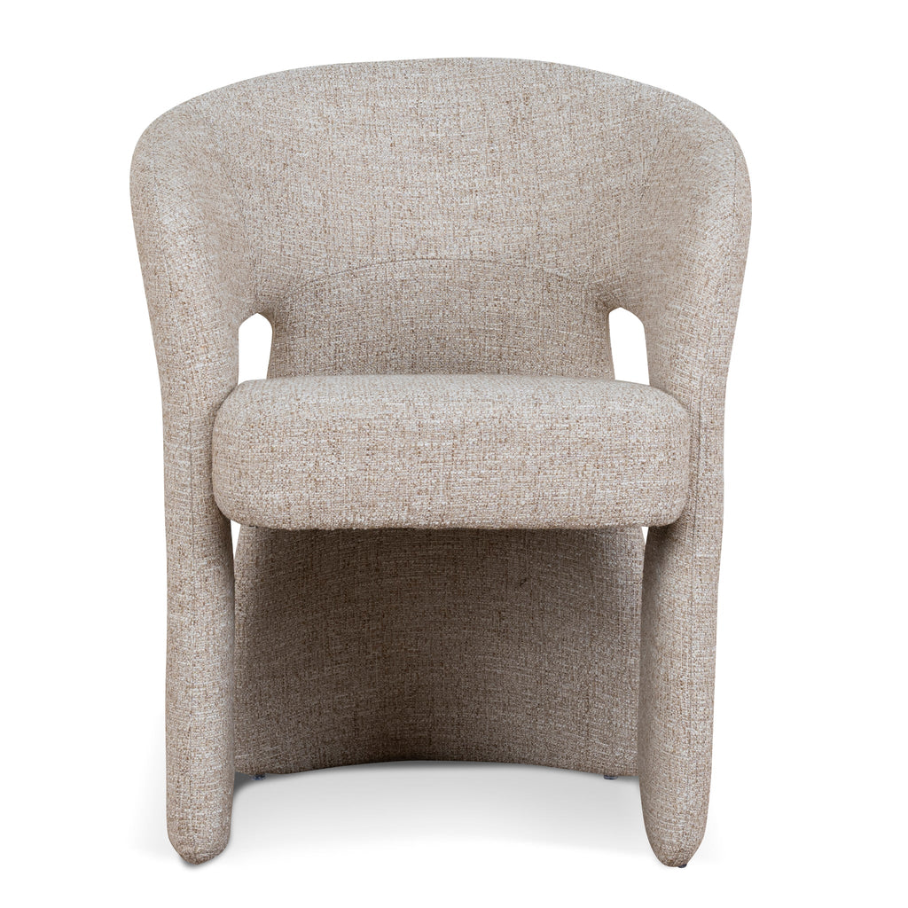 Fabric Verona Dining Chair - Pale Beige