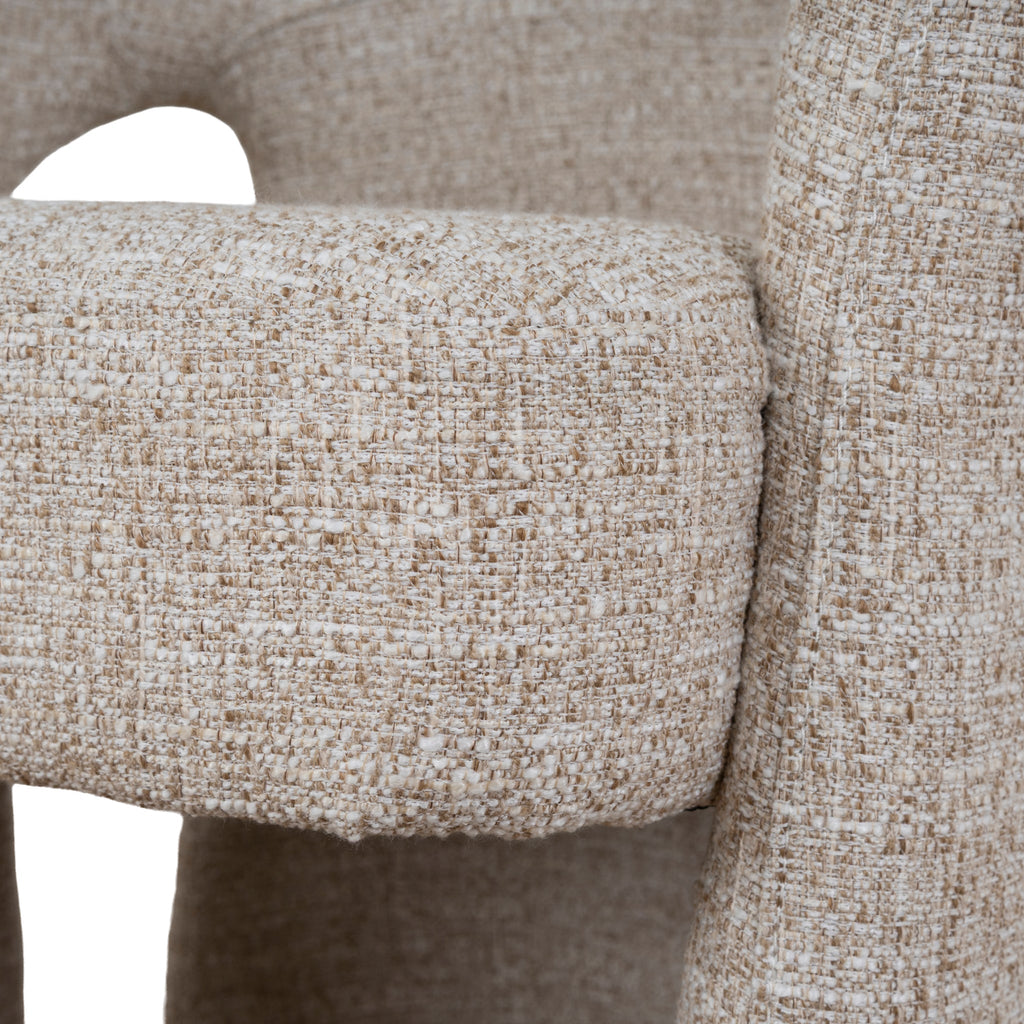 Fabric Verona Dining Chair - Pale Beige