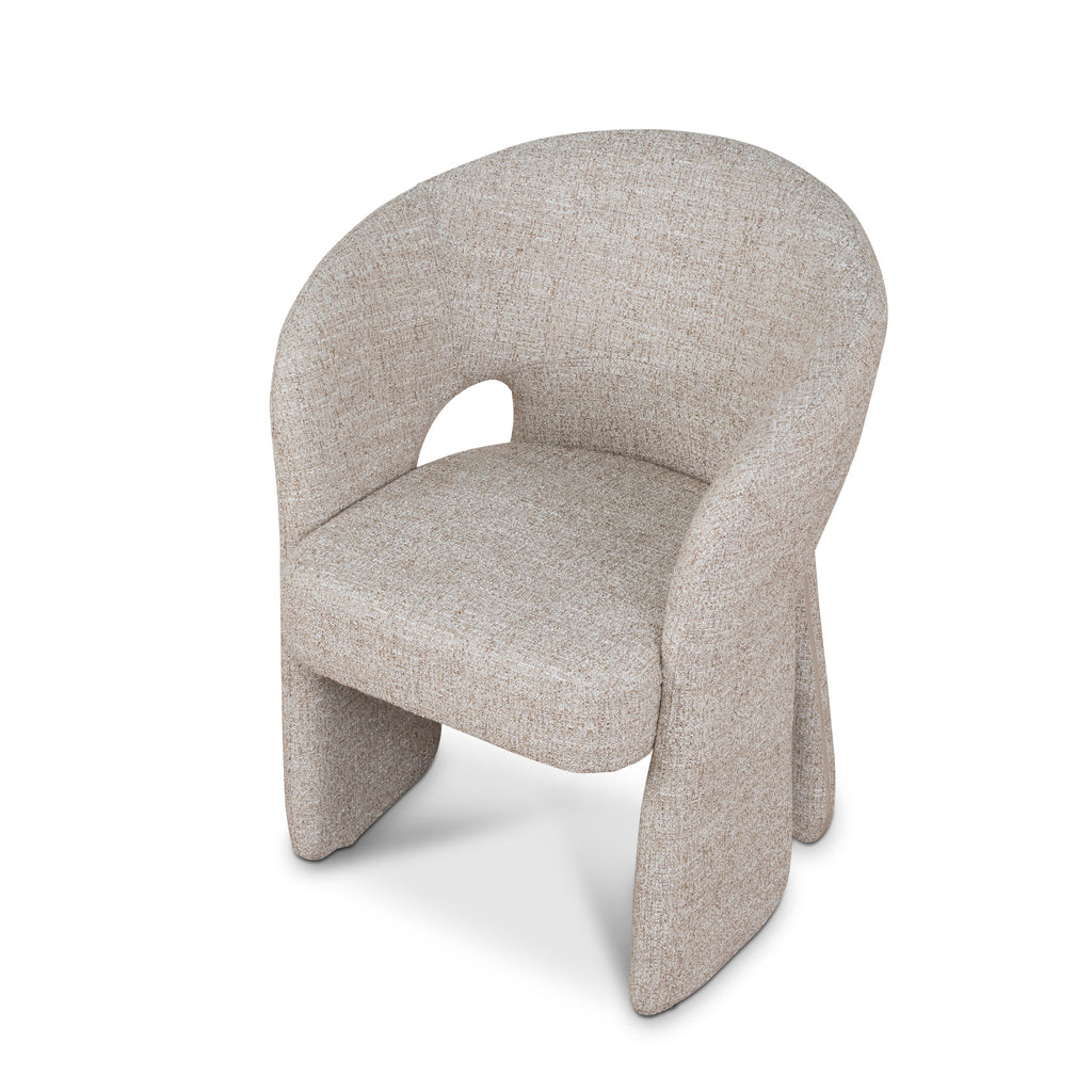 Fabric Verona Dining Chair - Pale Beige