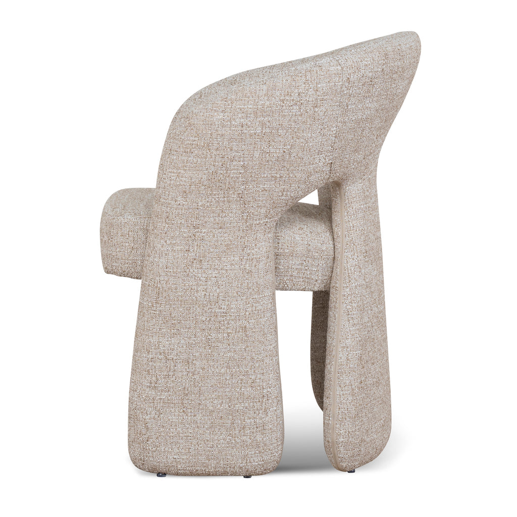 Fabric Verona Dining Chair - Pale Beige