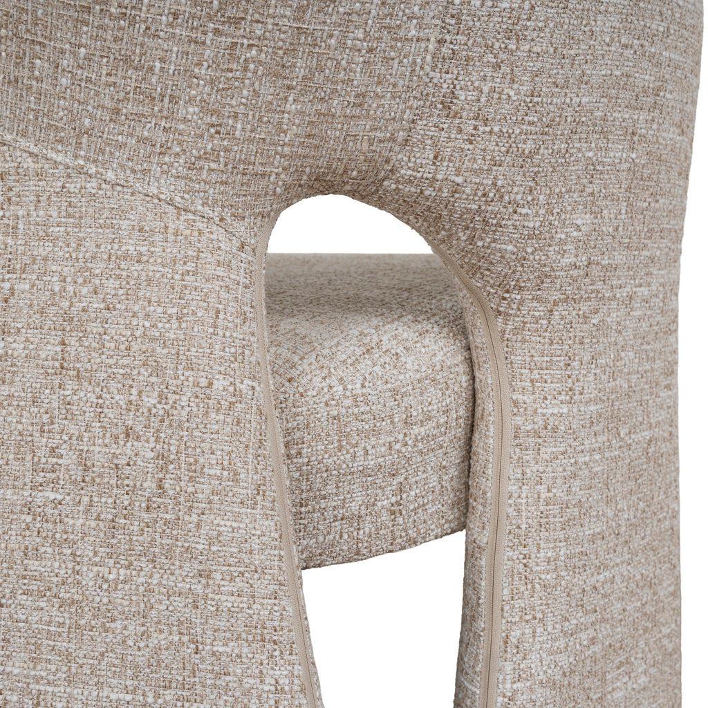 Fabric Verona Dining Chair - Pale Beige