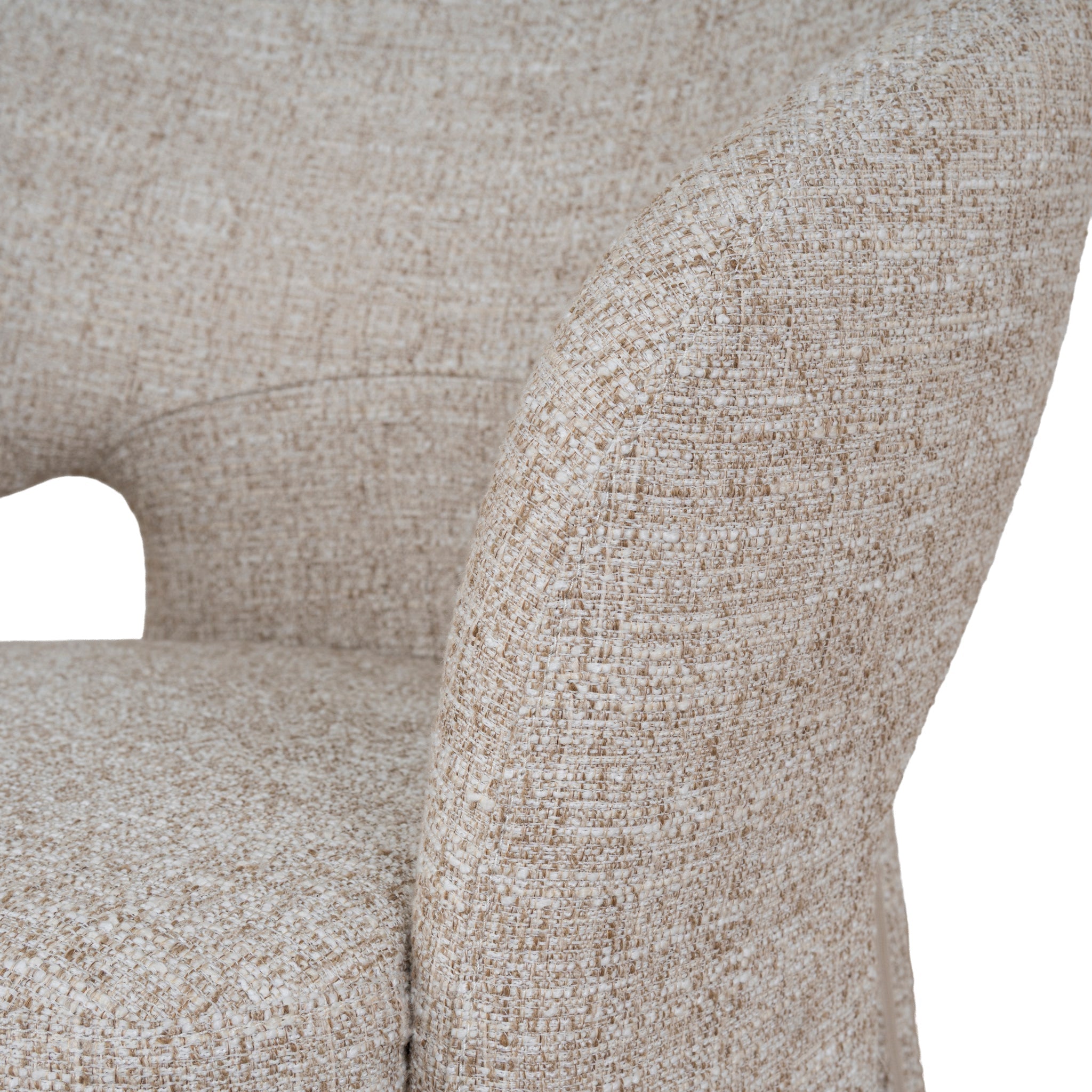 Fabric Verona Dining Chair - Pale Beige