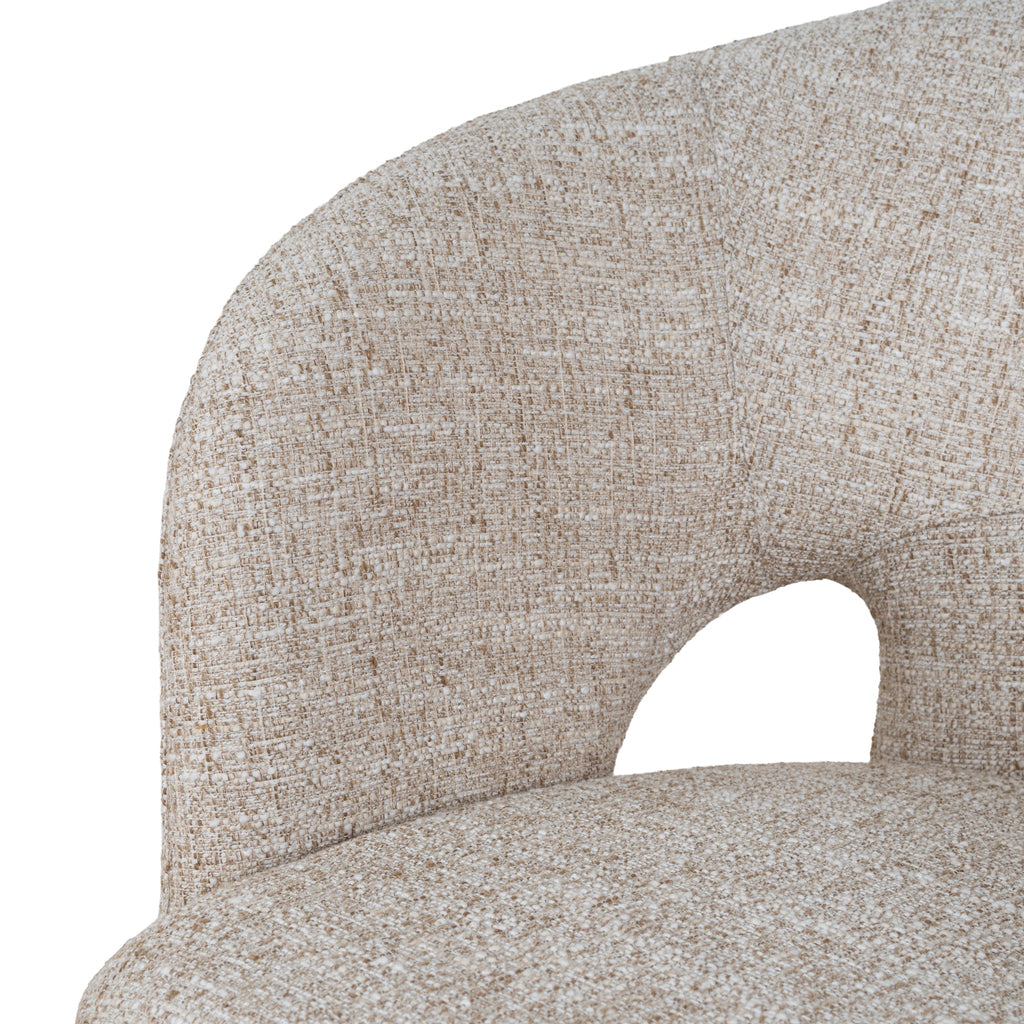 Fabric Verona Dining Chair - Pale Beige
