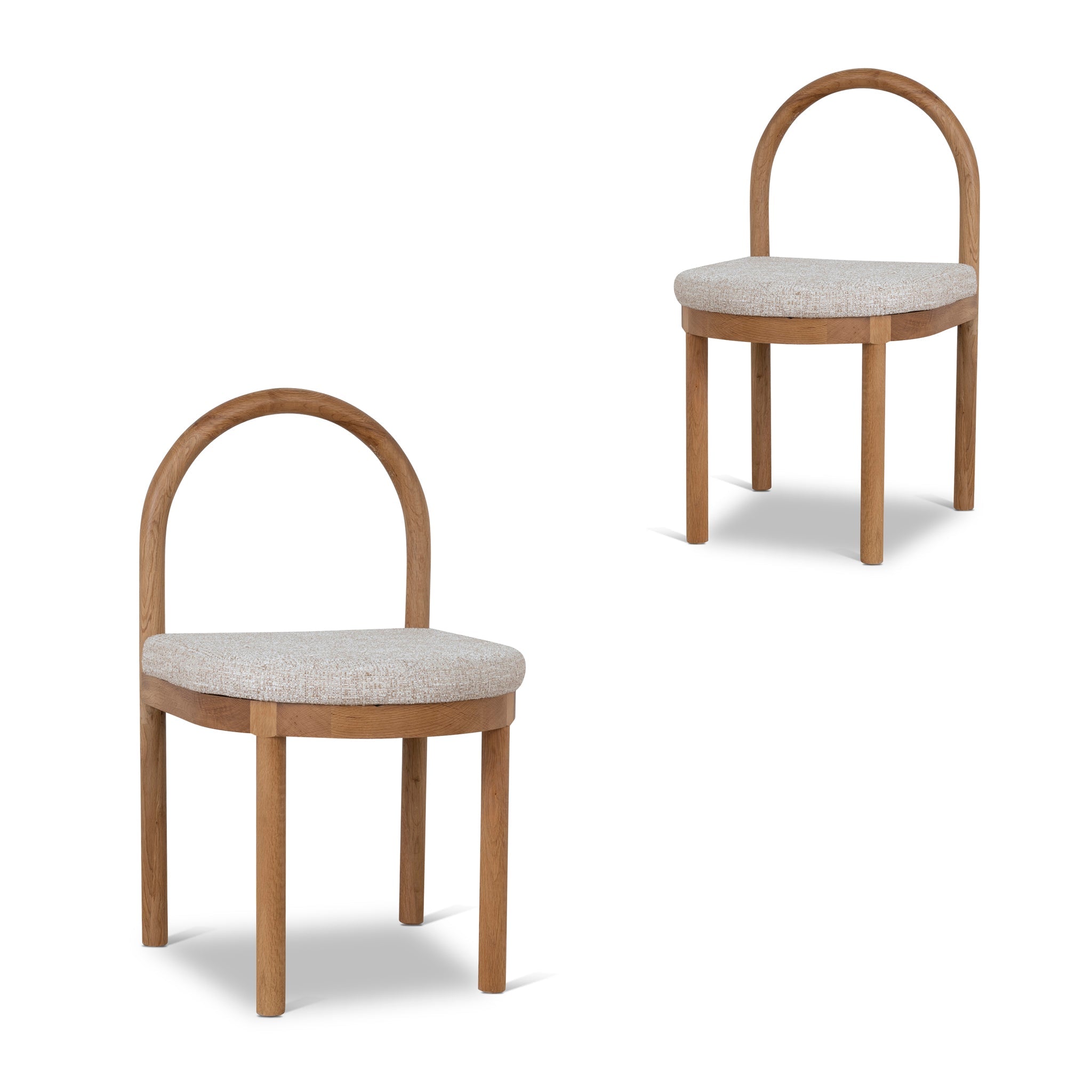 Natural Verona Dining Chair - Pale Beige (Set of 2)