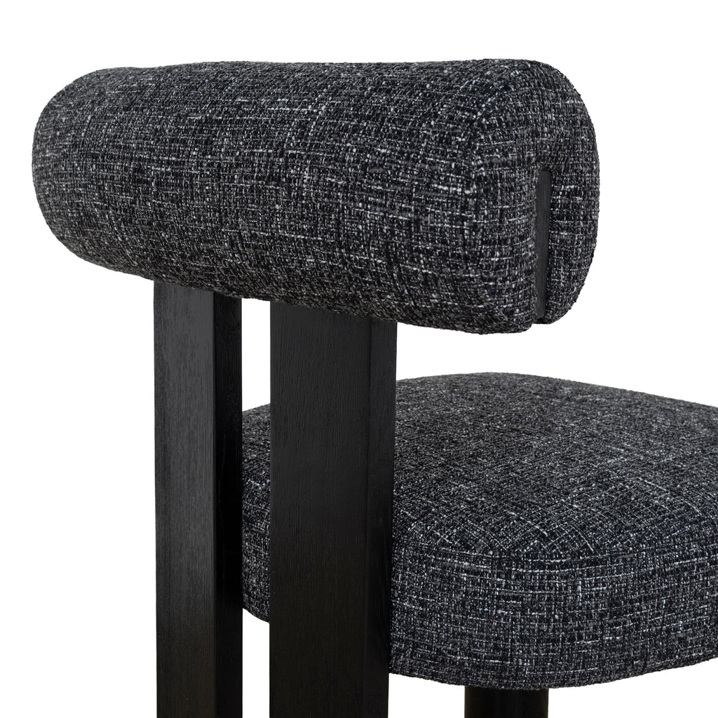 Black Verona Dining Chair - Field Charcoal (Set of 2)