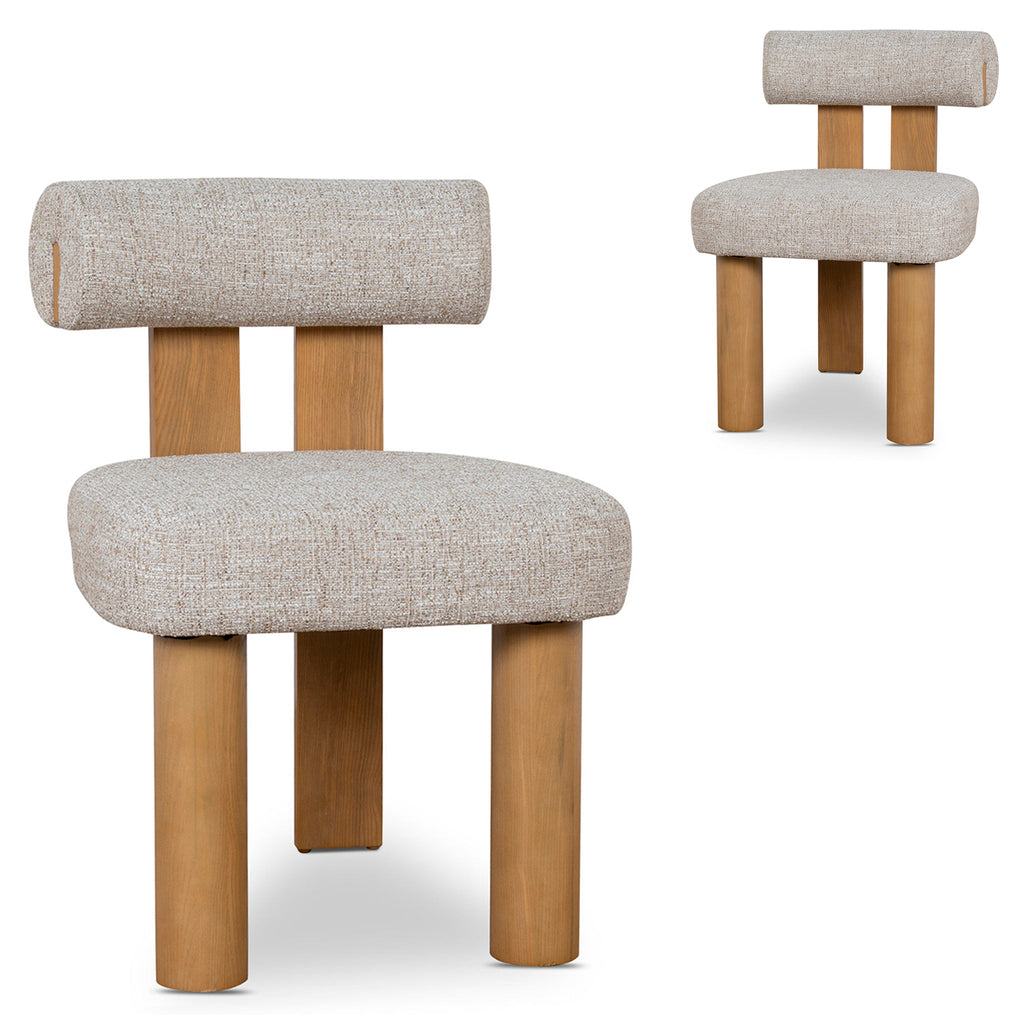 Natural Verona Dining Chair - Pale Beige (Set of 2)