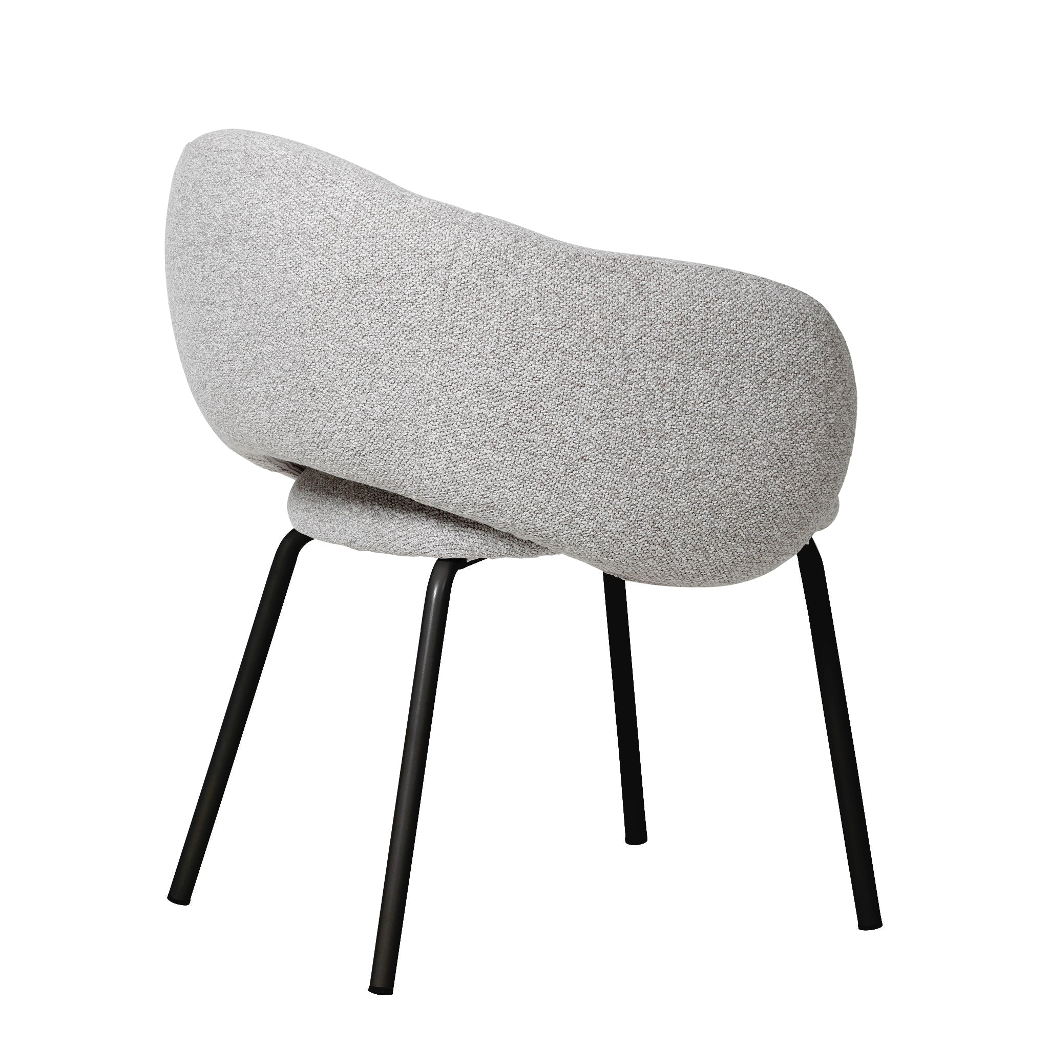 Black Verona Dining Chair - Clay Grey (Set of 2)