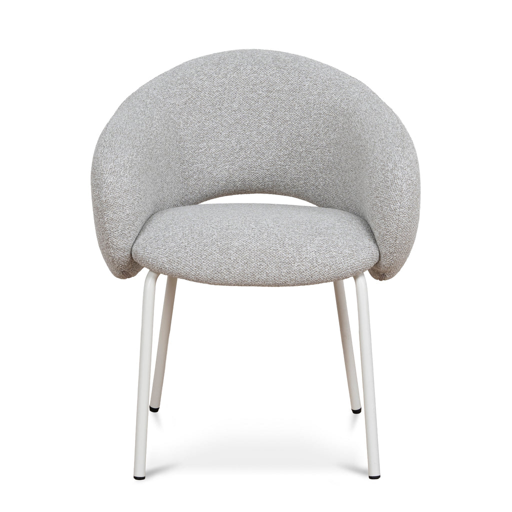 White Verona Dining Chair - Clay Grey (Set of 2)